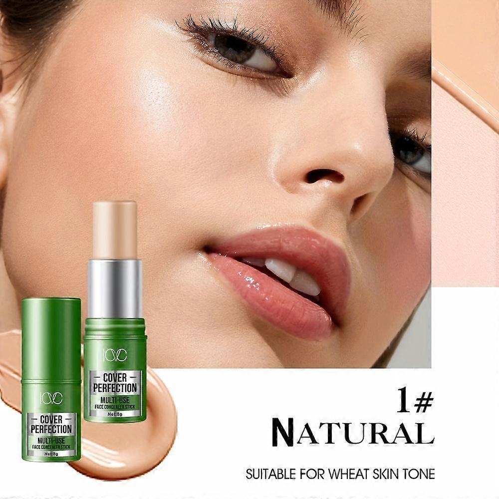 Full Coverage Concealer Stick with Natural Matte Finish Waterproof Foundation Stick for A Flawless Base Effectively Covering Dark Circles Blemishes