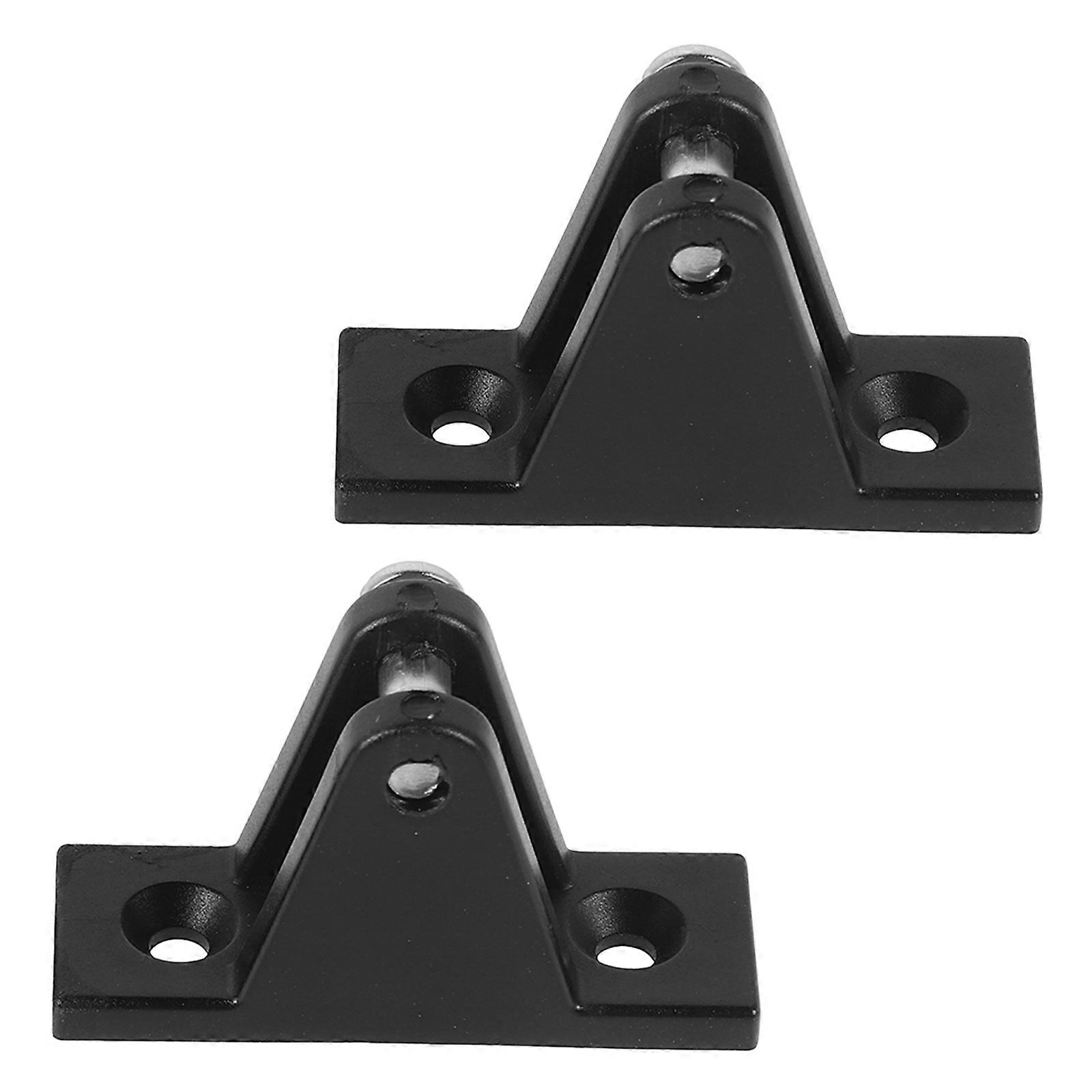 Boat Canopy Hardware 2Pcs Bimini Top Cap Fitting For Ships Yachts RVs Black Durable