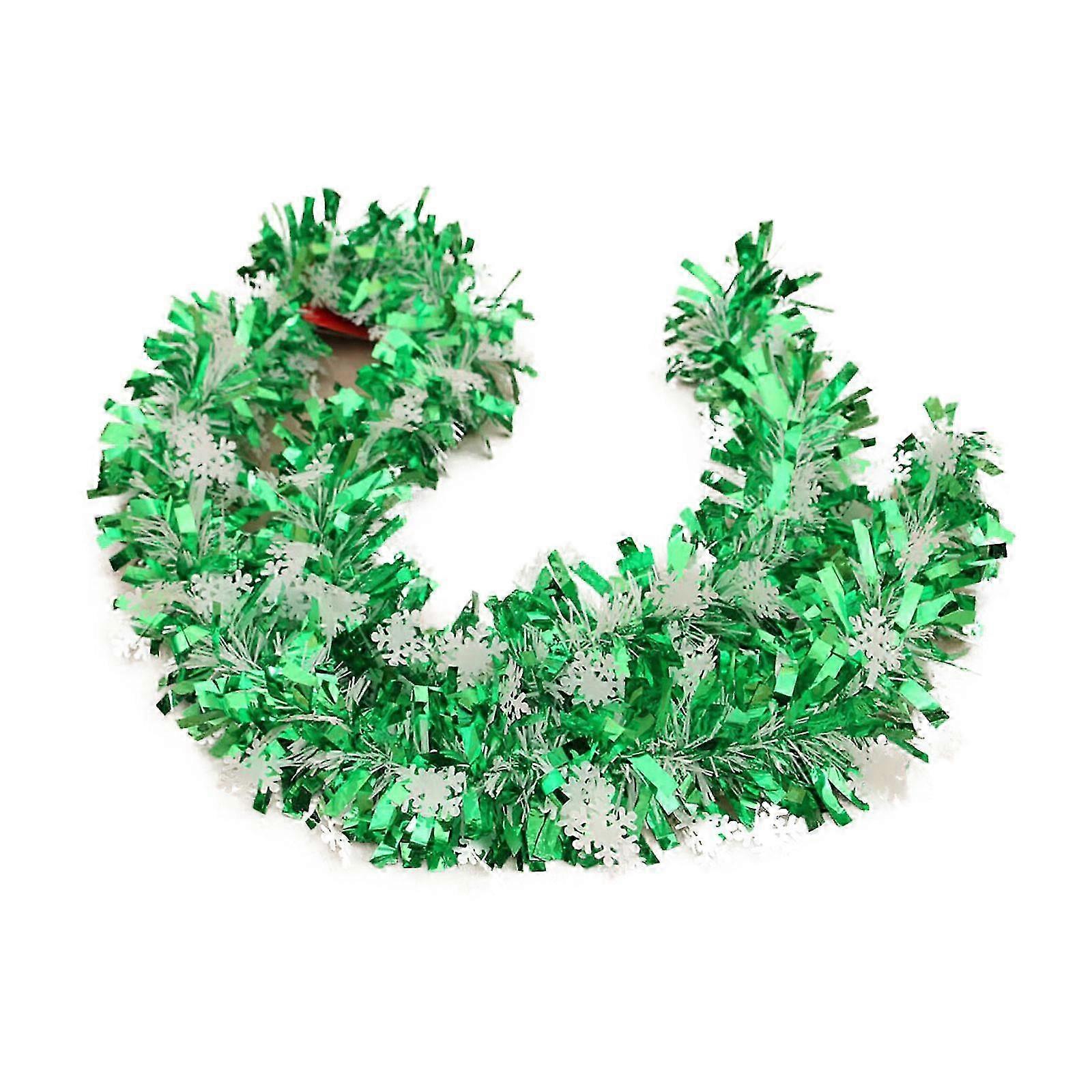 Christmas Tree Decorations with Green Color Strips for Holidays