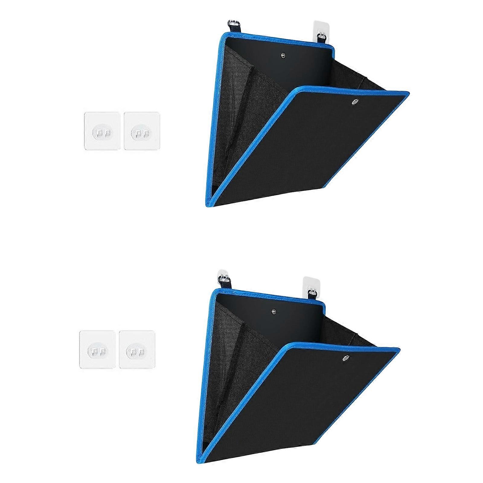 Wall Mounted Multiple Functional Organizers Strong Oxford Fabric Hanging Storage Bag with Separate Shoe Compartments Multicolor