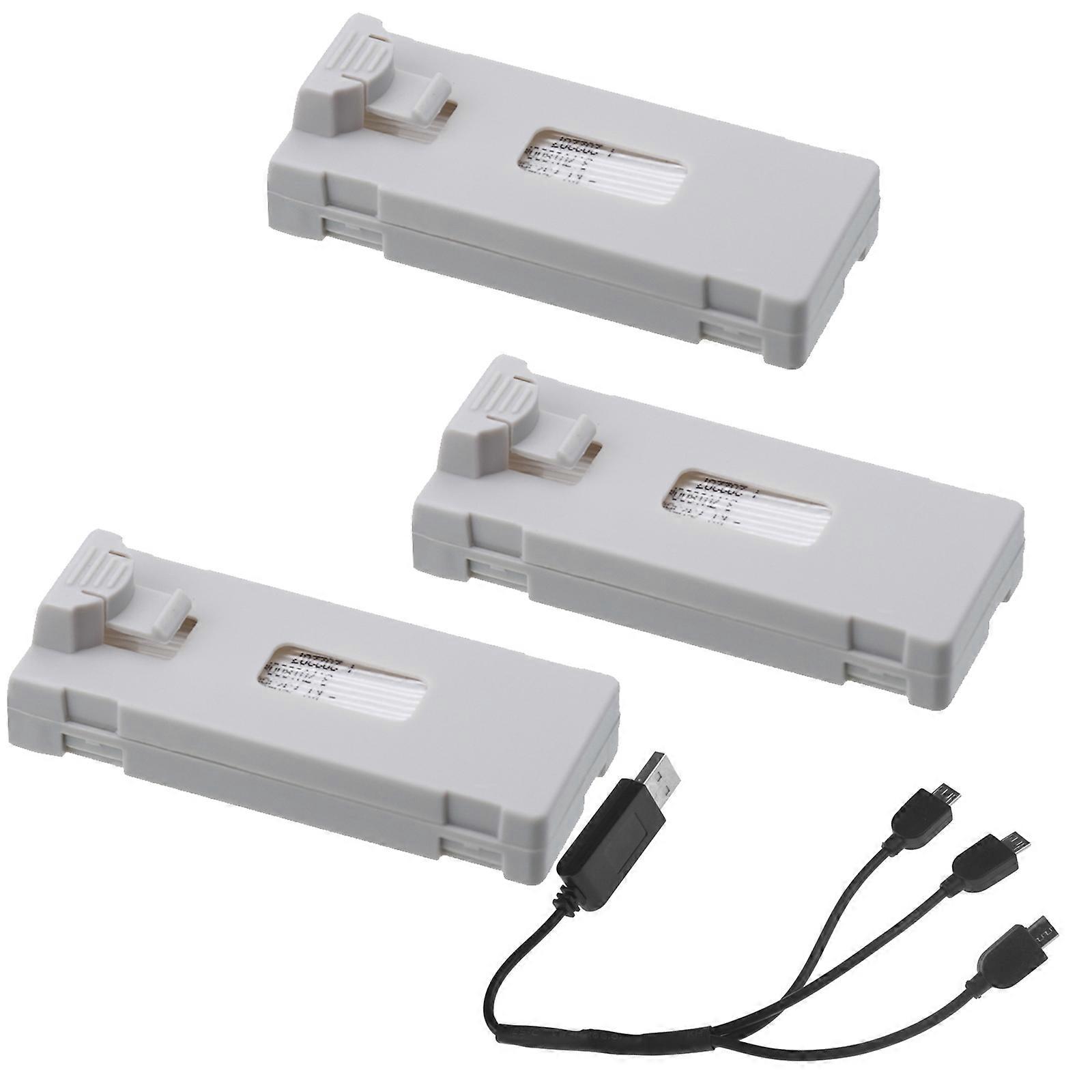 High Capacity Drones 1800mAh Lithium batteries Compatible for E88 E88PRO E89 P1 E525 Drones For Extended Flight Time  White