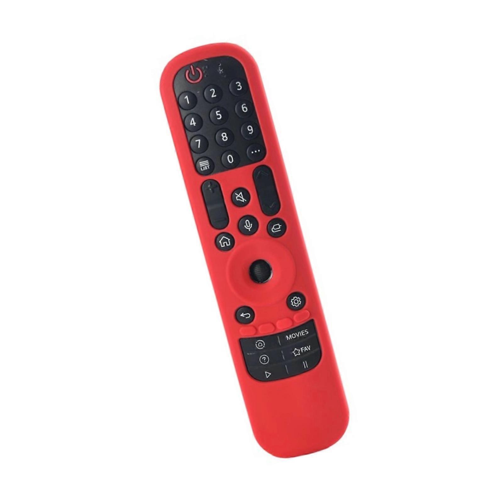 Durablity Silicones Remotes Guard With Ergonomic Cutouts Glowing Feature For Easy Night time Use  red