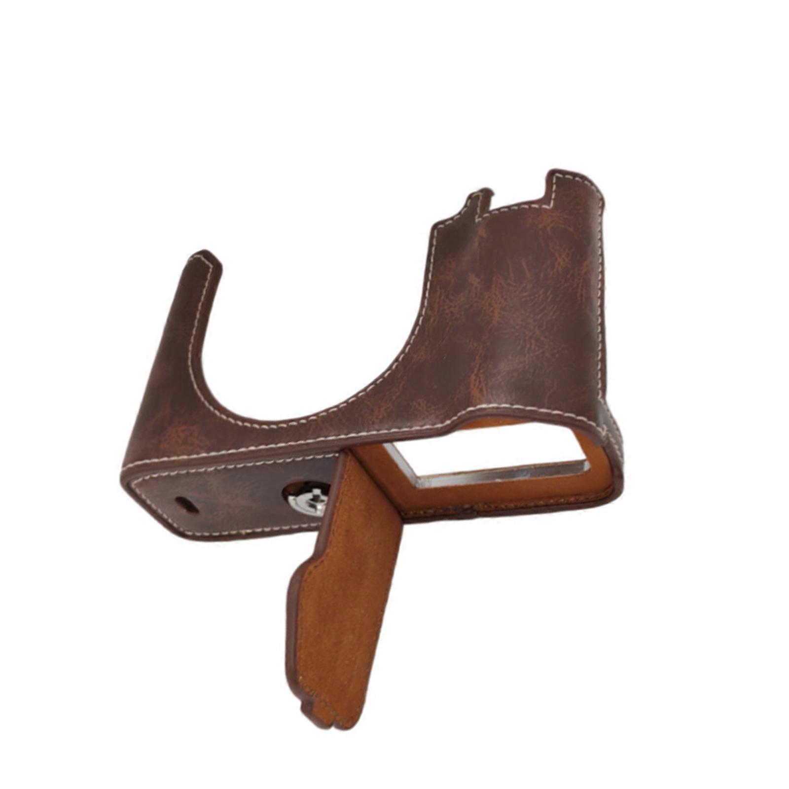 Leather Protective Case for GFX100RF Camera With Quick Access Battery Door And Full Functionality Compatibility  coffee