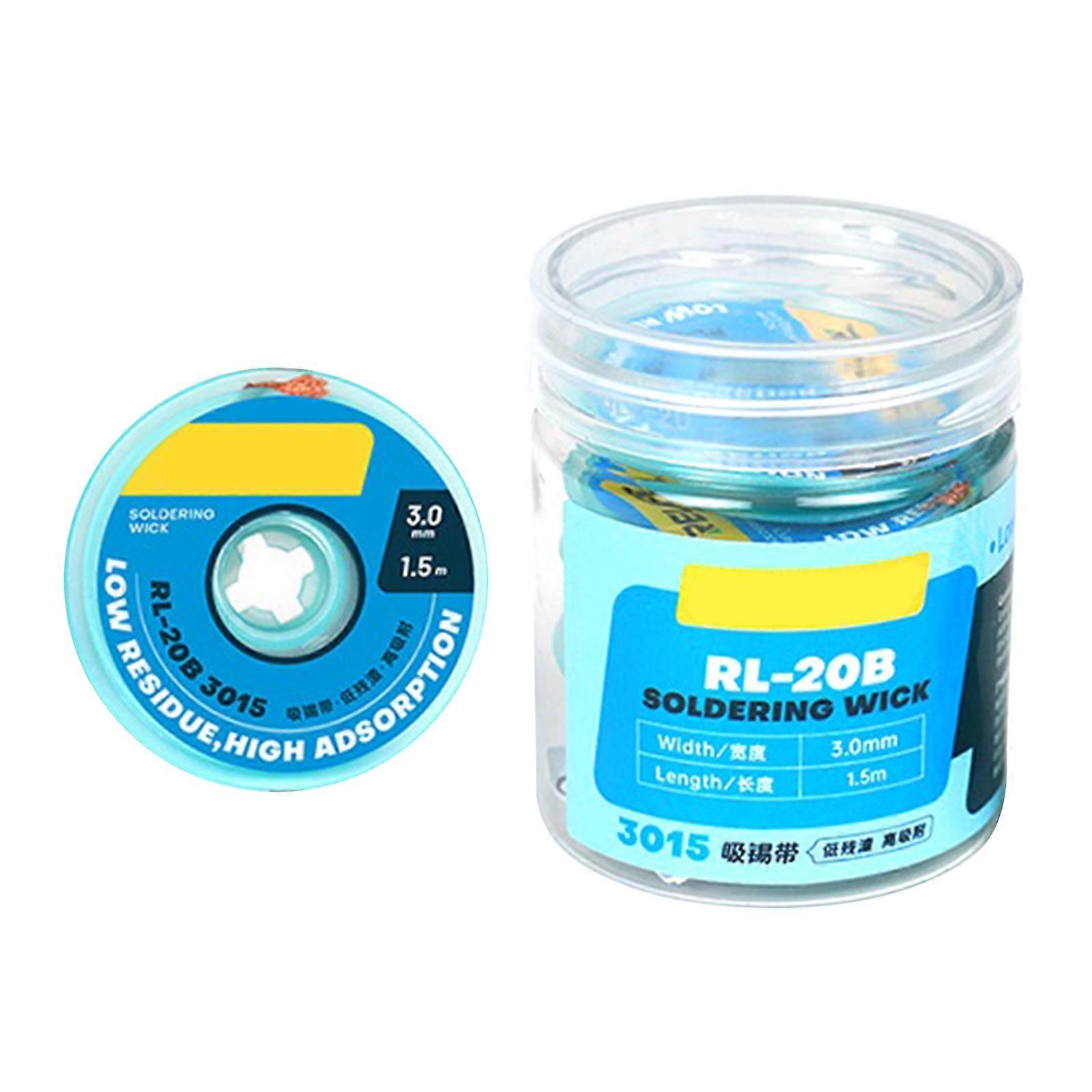 High Efficiency Solder Removal Desoldering Wicks Oxidation Resistant Desoldering Braid Simple to Use for Mobile Repair Multicolor