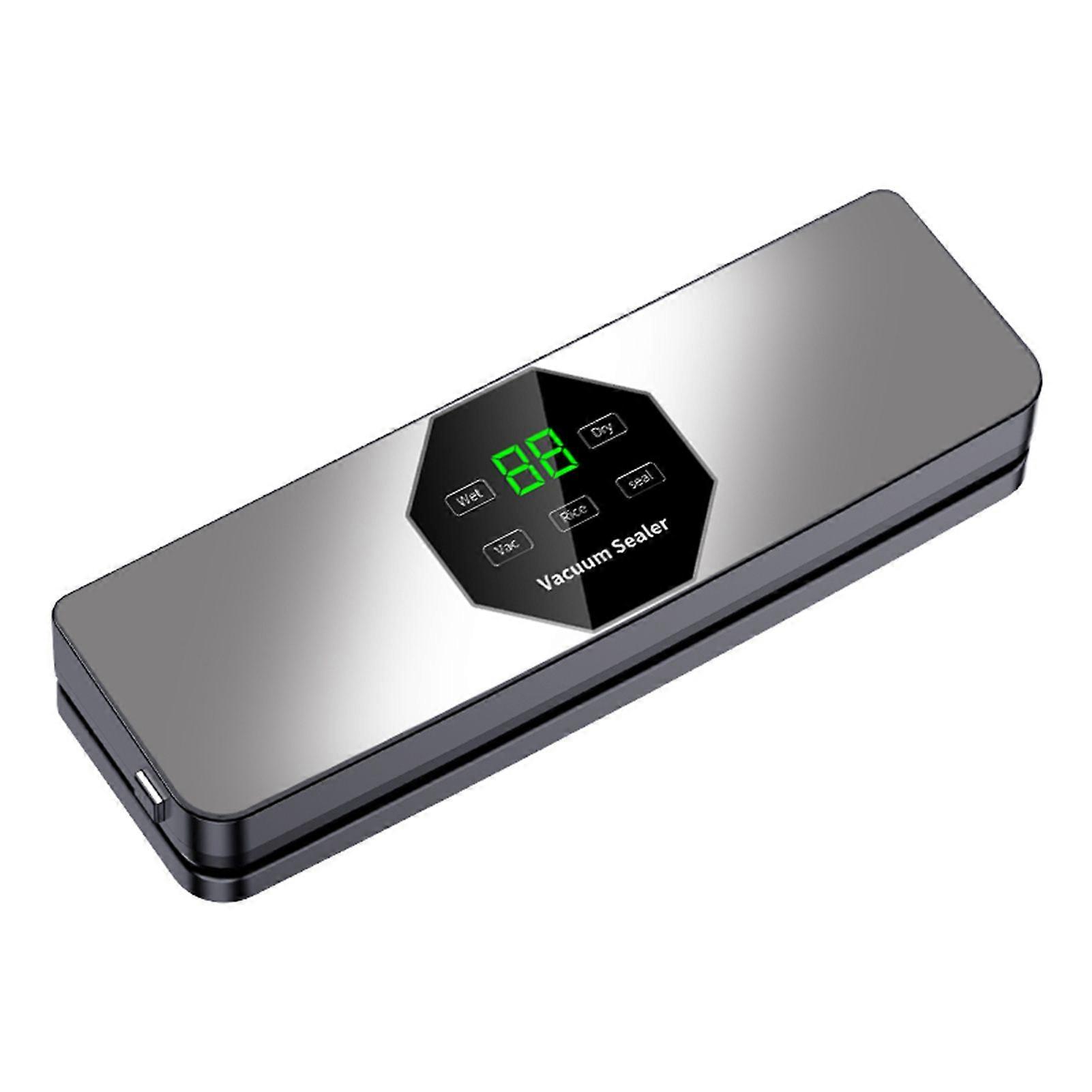 Full Automatic Vacuum Sealer with UV Sterilization Detachable Base Digital Display Strong Suction Power Food Preservation Sealing Machine