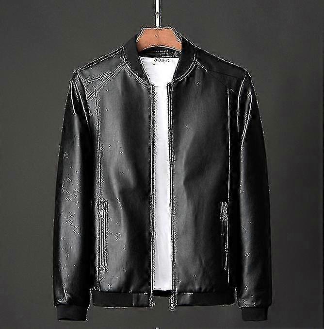 f Leather Jacket Men's Motorcycle Pu Large Size