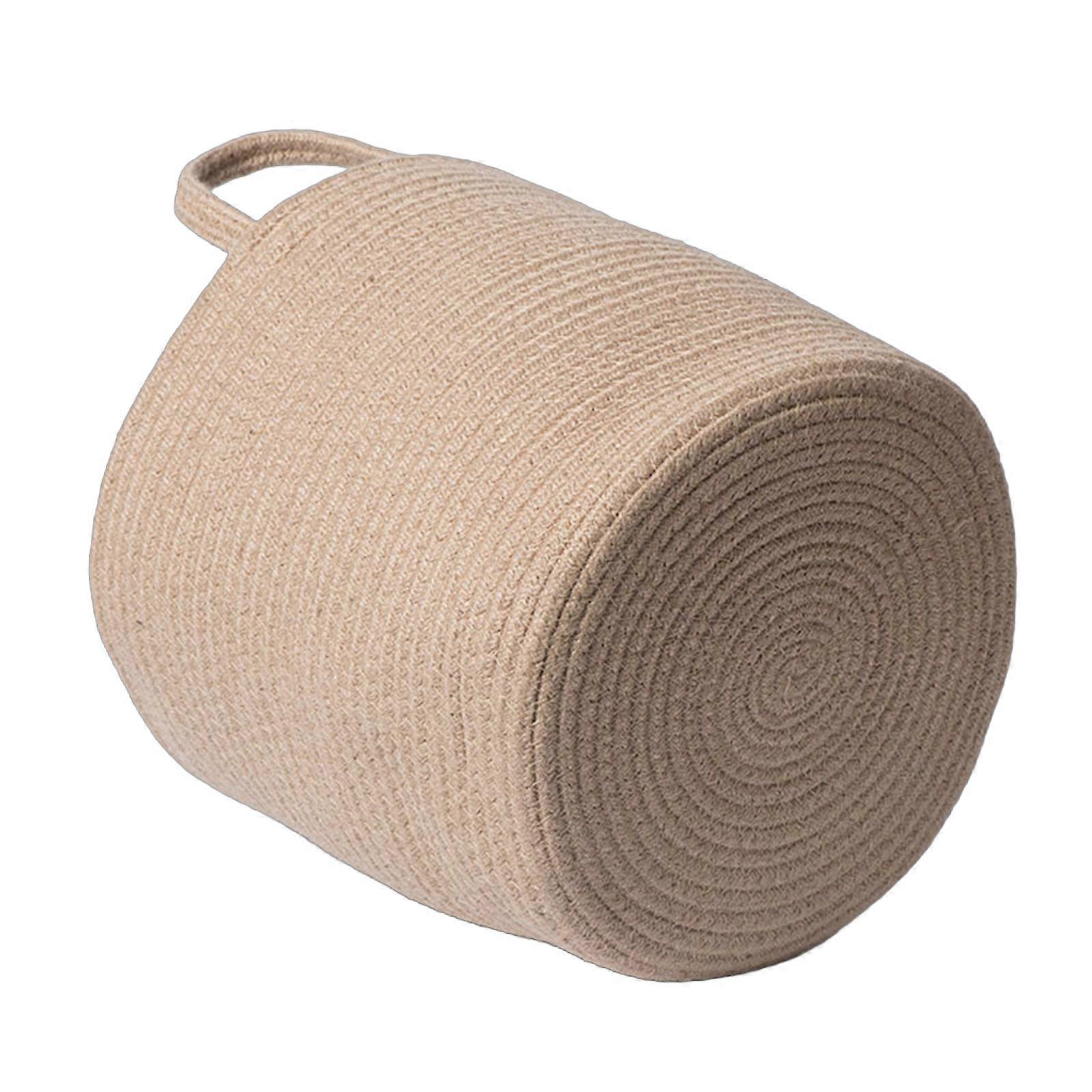 Versatile Laundry Organizers Bin Functional Cotton Rope Basket Space Saving Household Items Storage Container  S