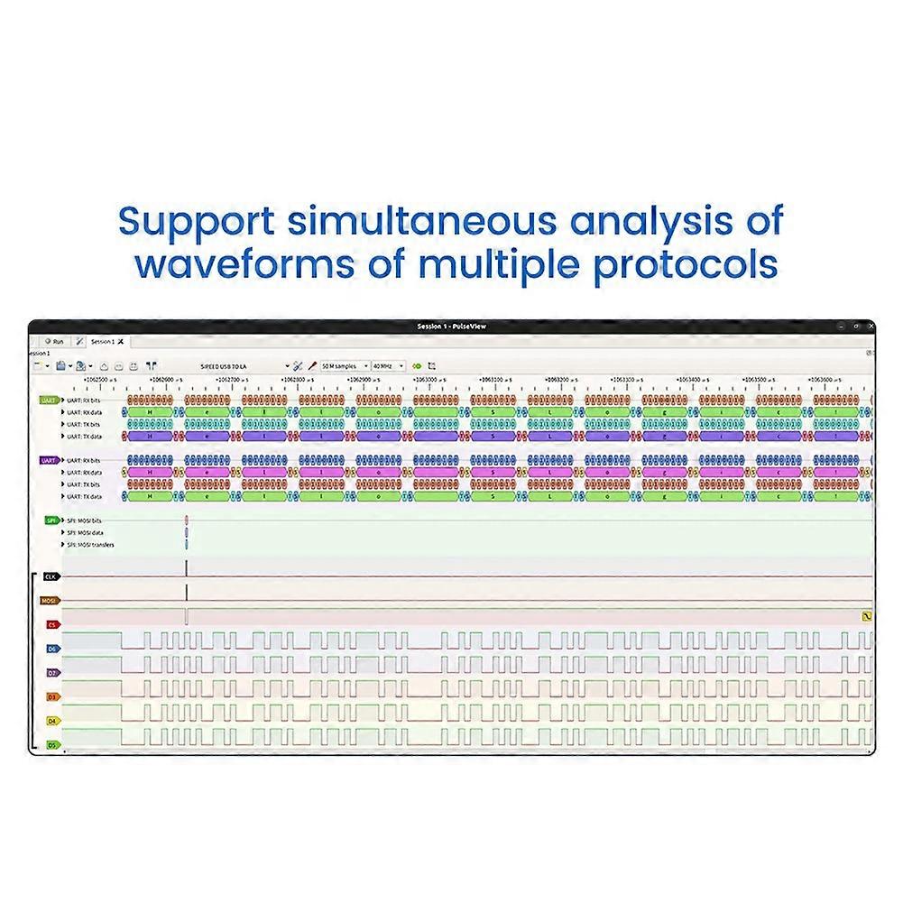 SLogic Combo 8 Slogic Analyzer DAPLink CKLink Debugger Tool Black