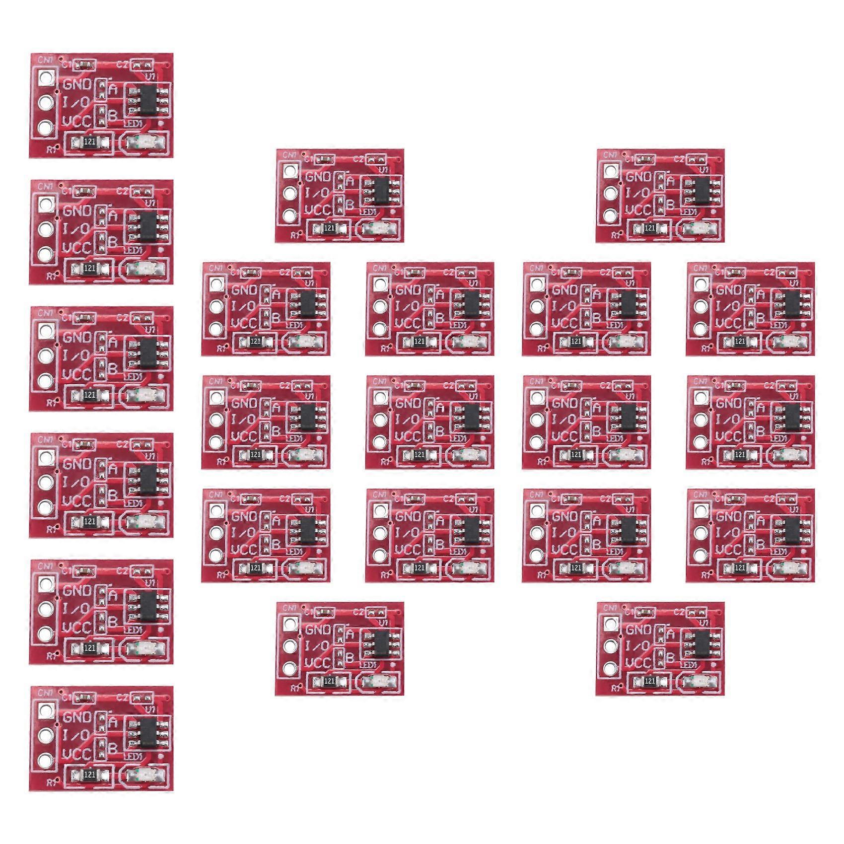 100Pcs TTP223 Touch Key Switch Module Touching Button Capacitor Type Single Channel Self Locking Touch Switch Sensor
