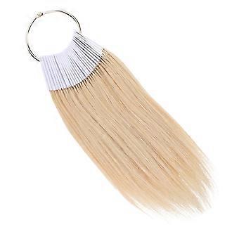 30pcs Hair Color Rings Human Hair Testing Color Samples (3 Degree Color)