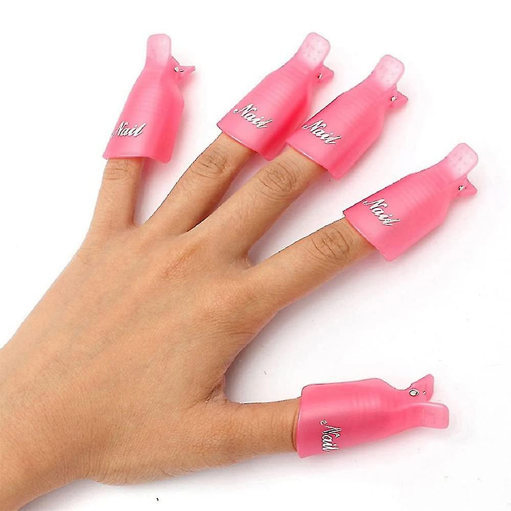 Plastic Acrylic Nail Art Soak Off Cap Clip Uv Gel Polish Remover Wrap Tool