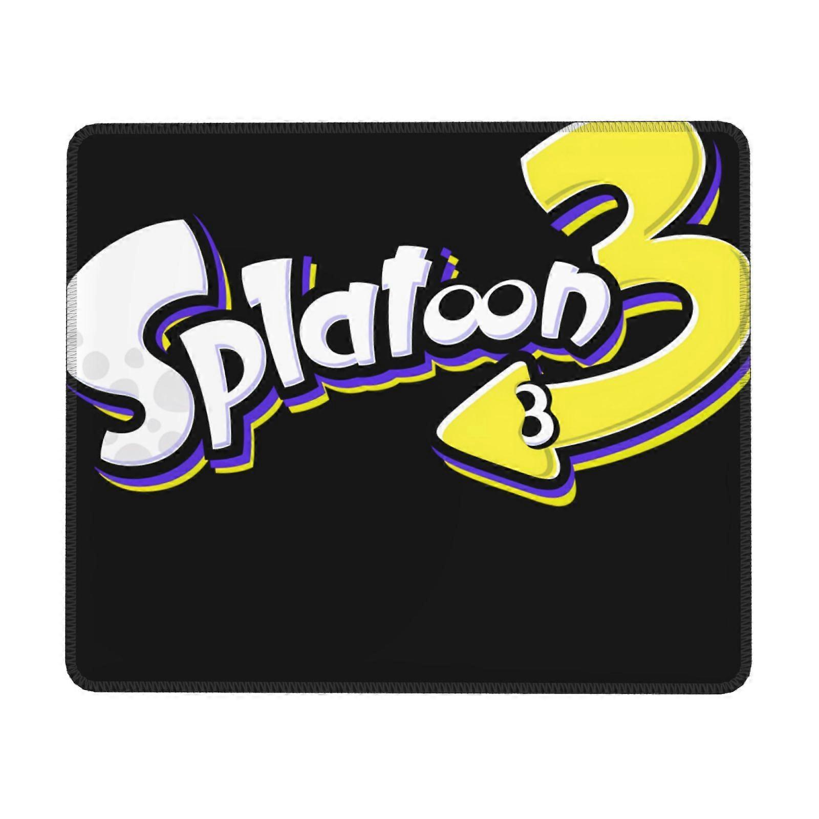 Splatoon Mauspad mit Gummi-Lock-Rand, Schreibtischunterlage fürs Büro, Schreibunterlage, Multi-Code-Gamepad, Mauspads für Computer, Laptop, Mauspad