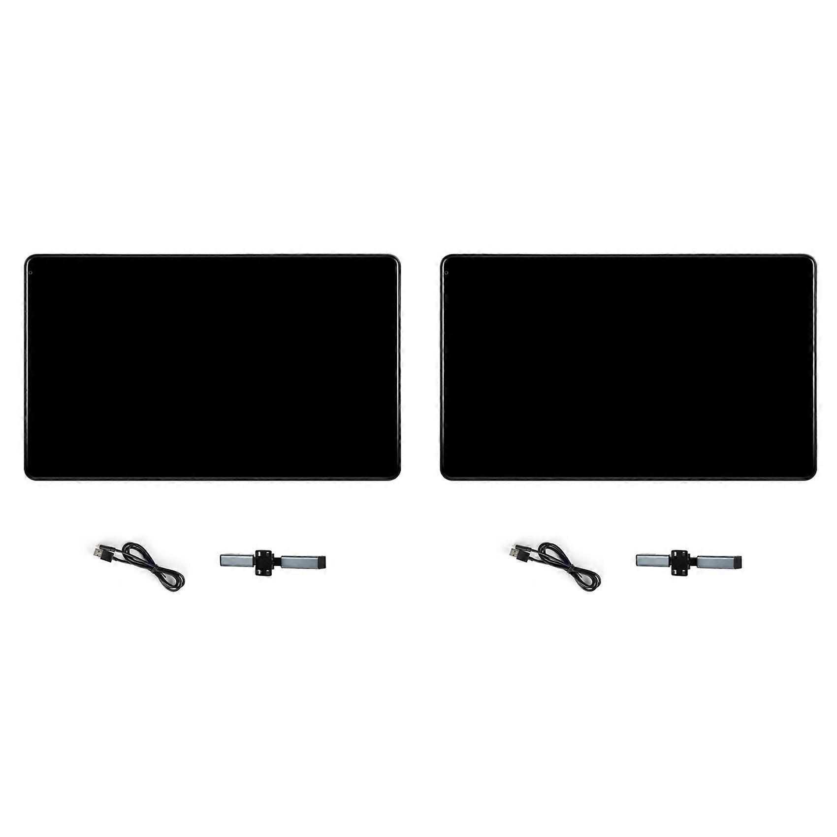 2pcs 9 Inch Multi-Functional Car TV Headrest Monitor for Back Seat, IPS Touch Screen Video Player with Carplay Android