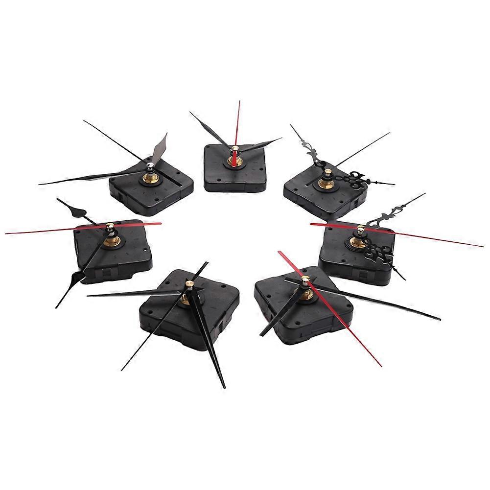 7Pcs Quartz Clock Movement Mechanism Set Short Shaft Clock Mechanisms