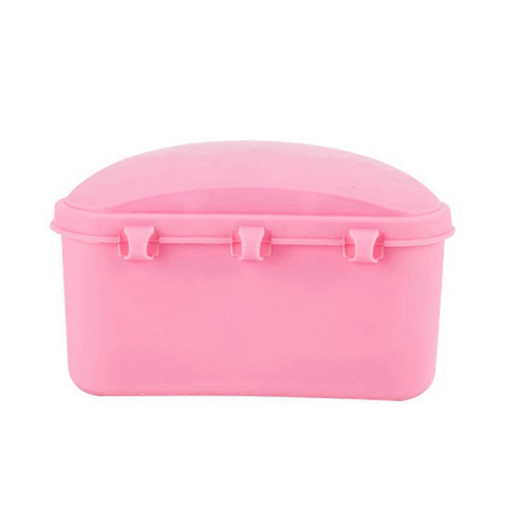 Retainer Case Denture Storage Container For Denture 4Pcs Trapezoidal Shape Portable Storage Travel Office Use