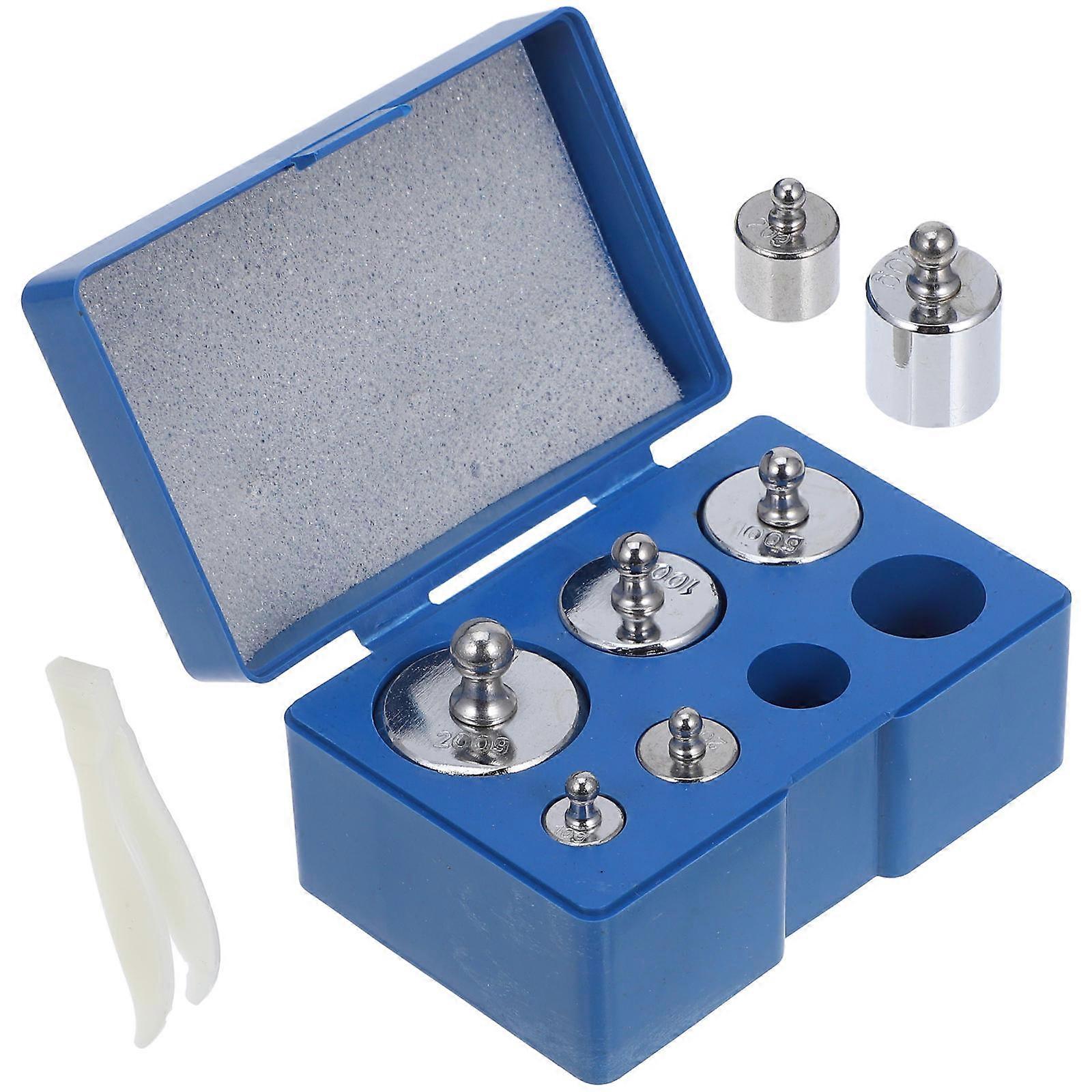 Precision Calibration Weights for Digital Scales 1Set Silver Metal