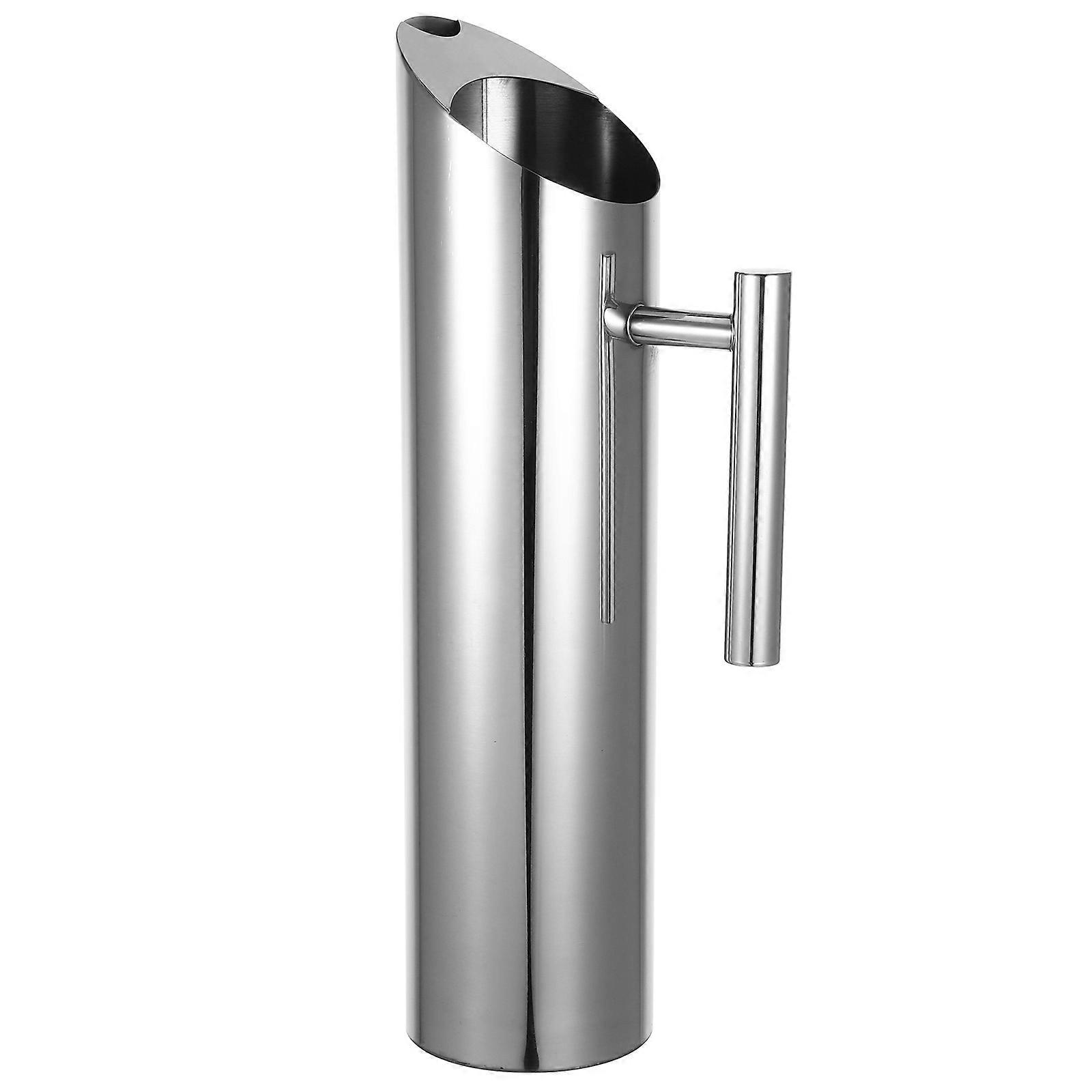 Silver Stainless Steel Water Pitcher for Serving Cold Drinks 2.0L