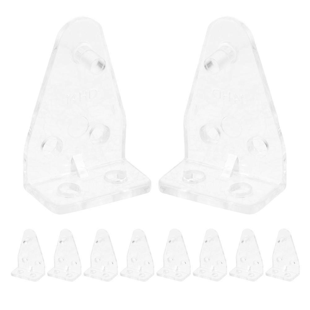 Plastic Hooks For Curtains Hold Down Brackets Transparent Wall Mounted Curtain Accessories 12Pcs