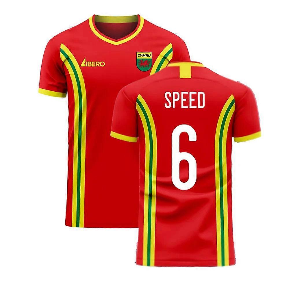 威尔士 2025-2026 年主场概念足球套装 （Libero） （SPEED 6）