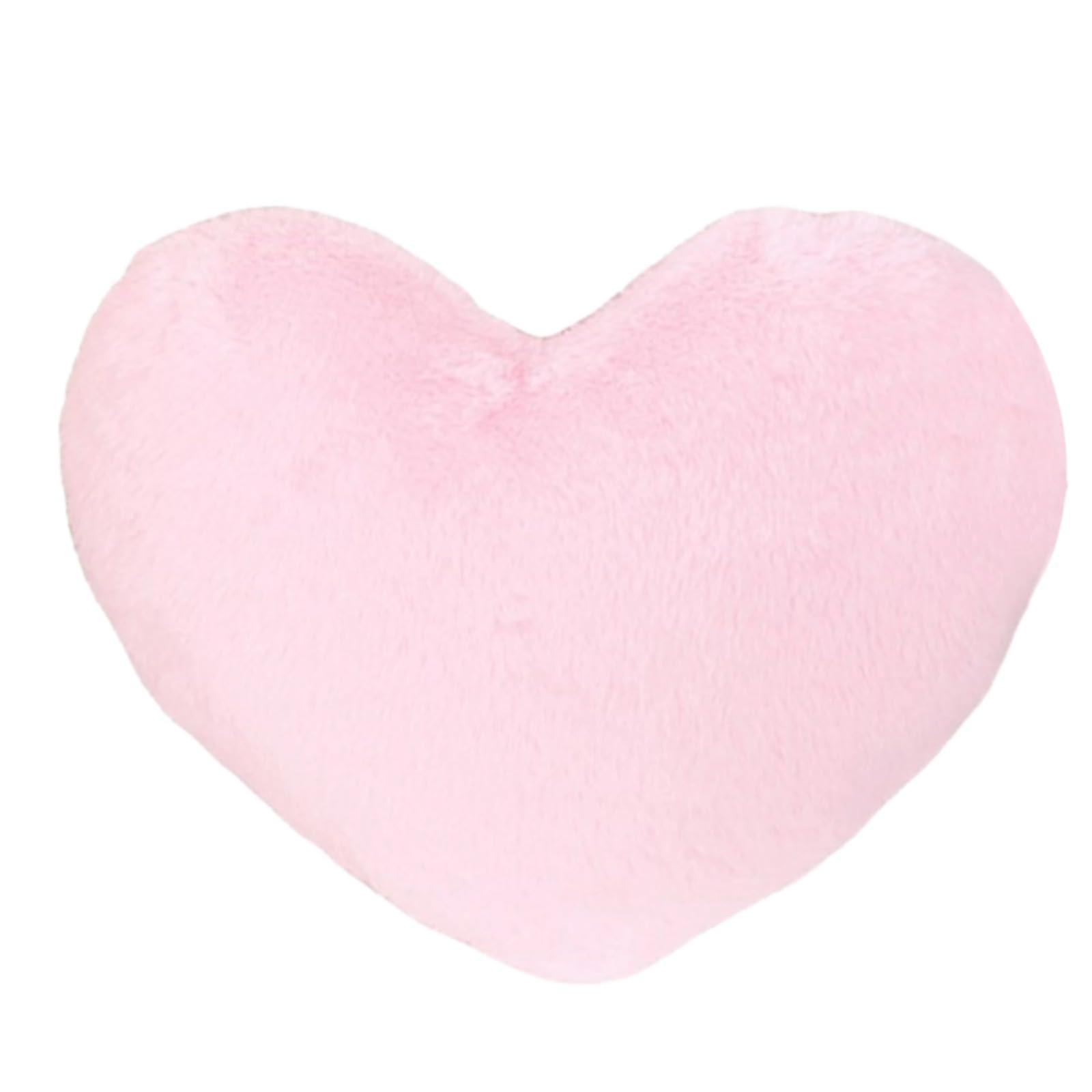 Heart Shaped Pillow with Plush PP Cotton Filling, Embroidered Decorative Cushion for Sofa and Bed