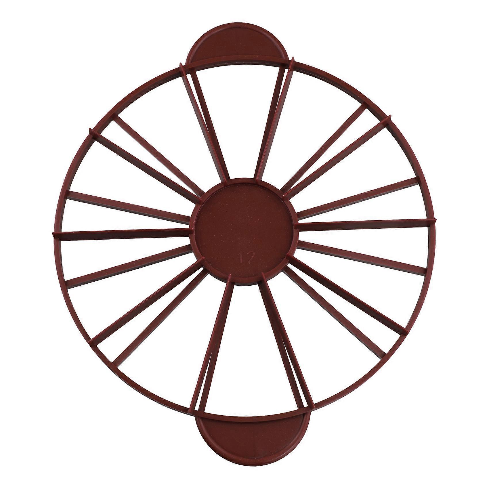Cake Divider Slice Pie Cake 10 / 12 Piece Equal Portion Marker Divider Dark Red