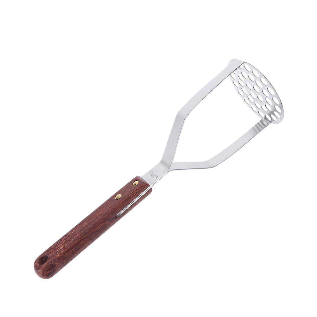 Stainless Steel Potato Masher and Ricer with EasyGrip Handle for Smooth Vegetables