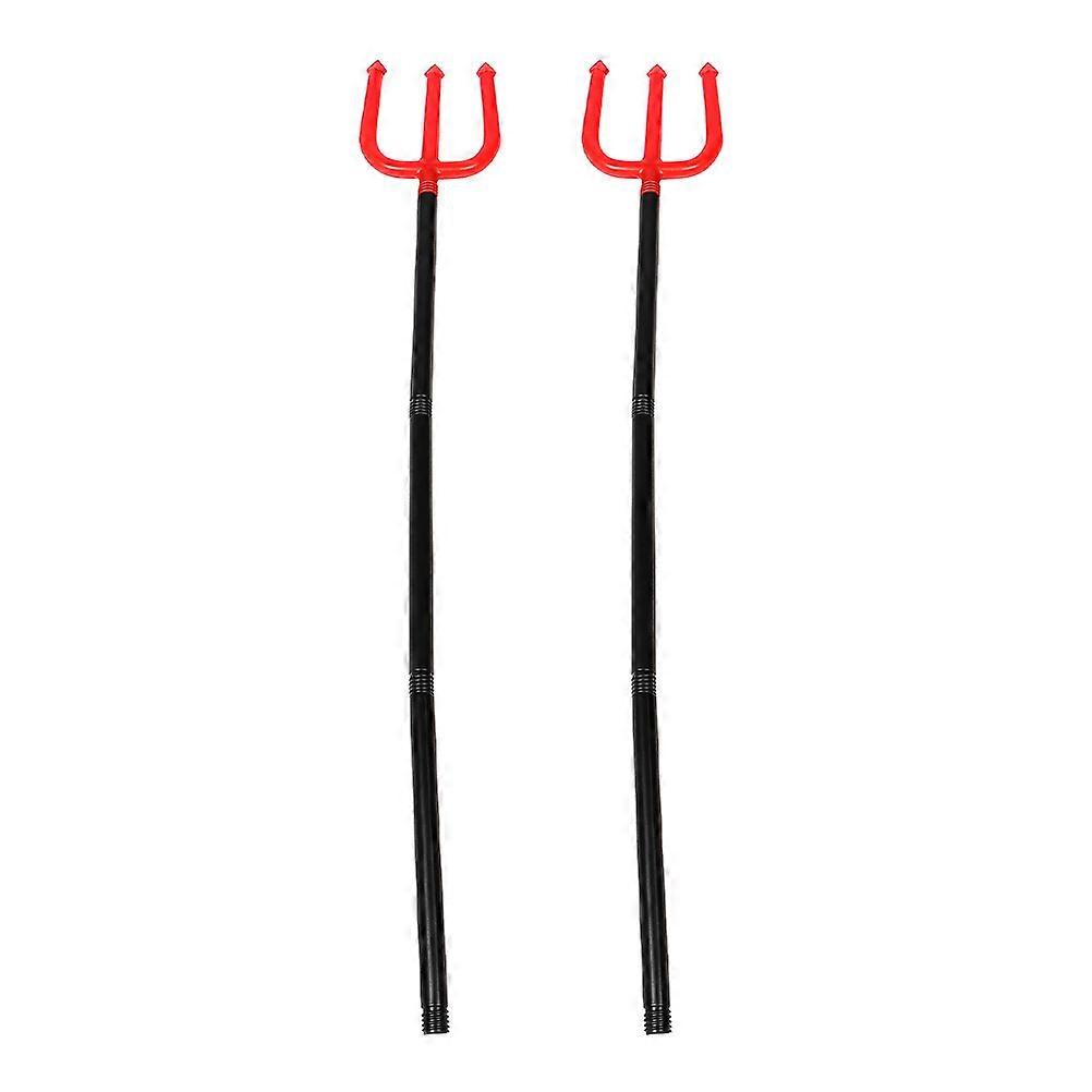 Fork Tool Prop for Cosplay Party 2Pcs Plastic Detachable Handles
