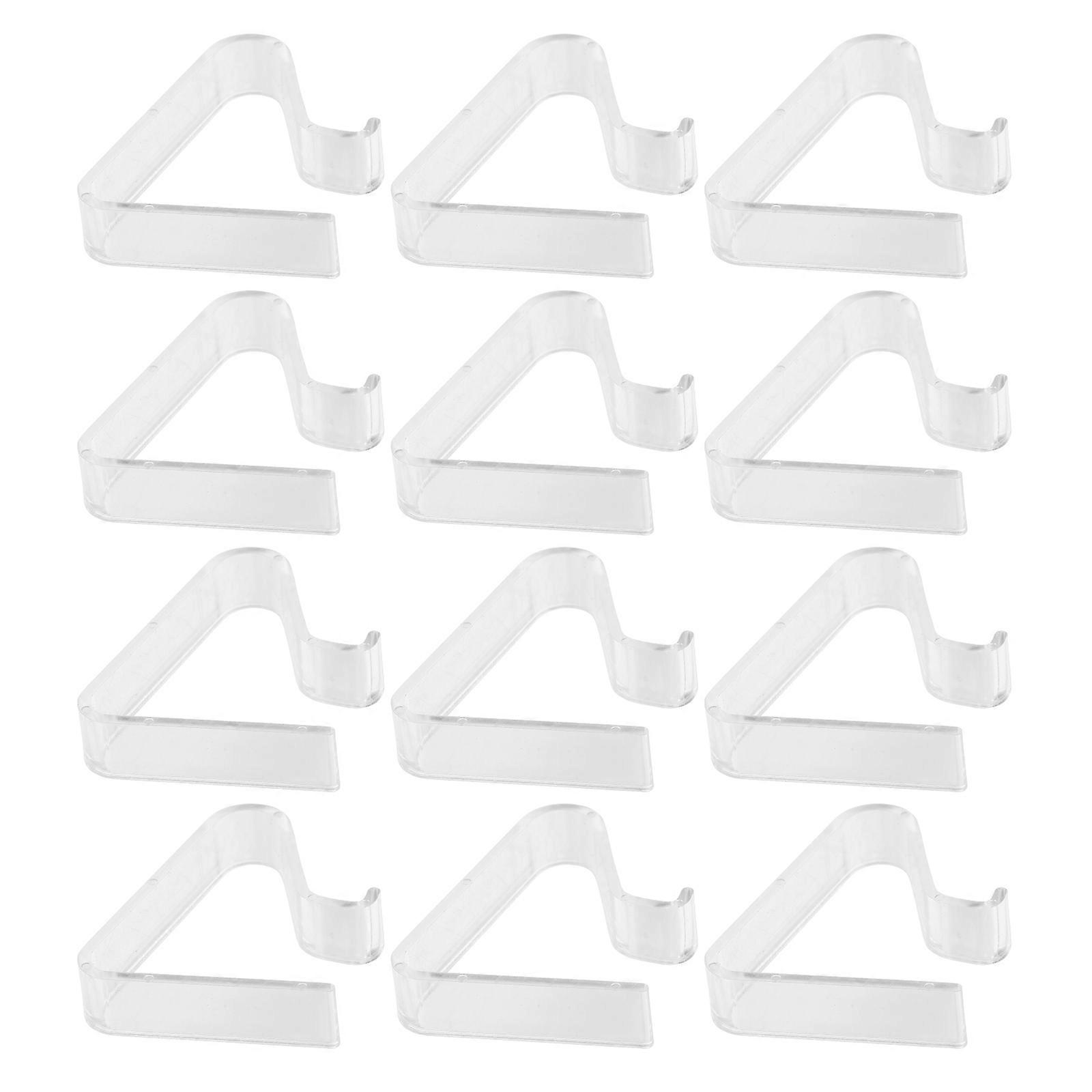 Transparent Tablecloth Clips ABS Wind-Resistant Clips 12Pcs