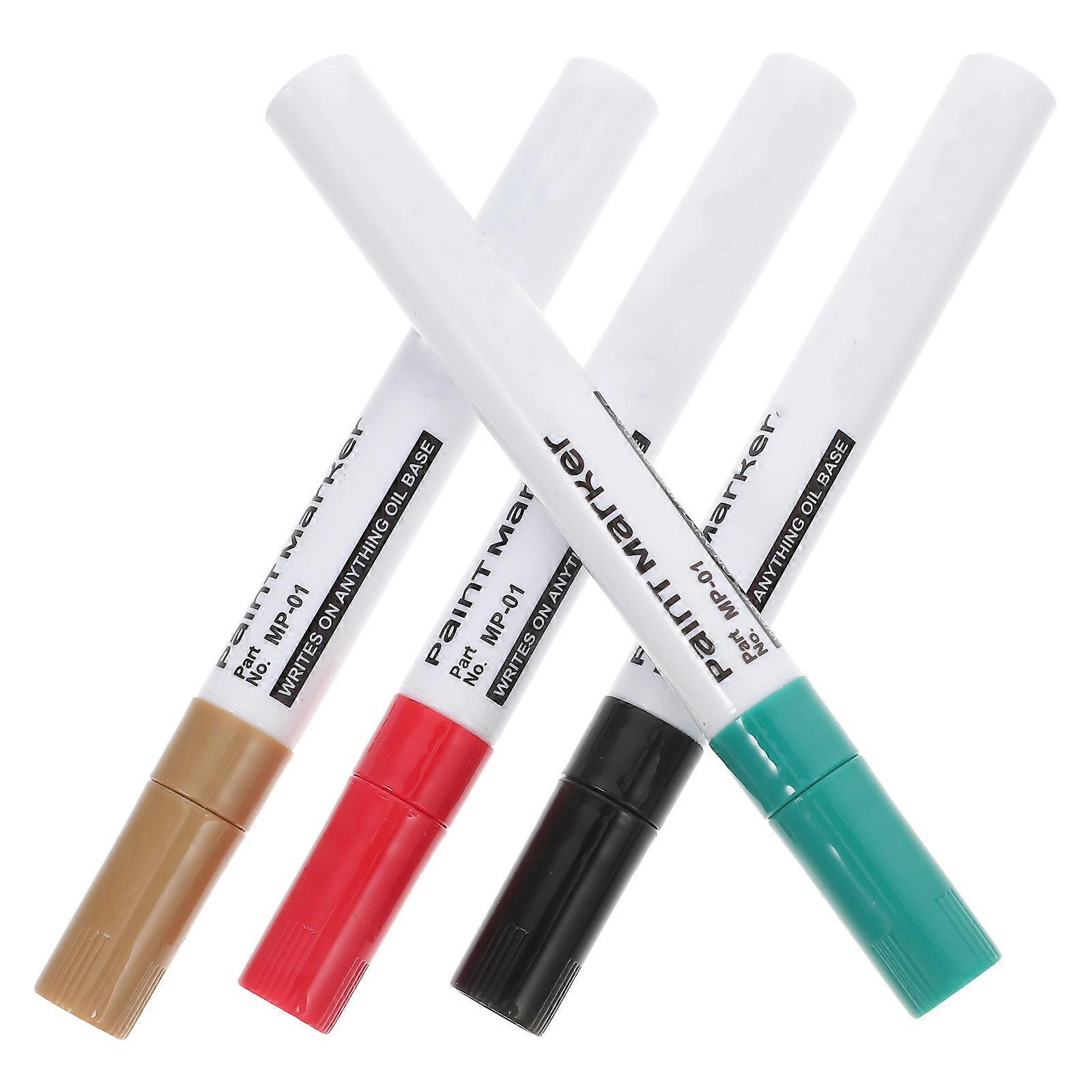 Paint Markers Monument Marker Pens for Writing Use 4Pcs Durable Assorted Colors