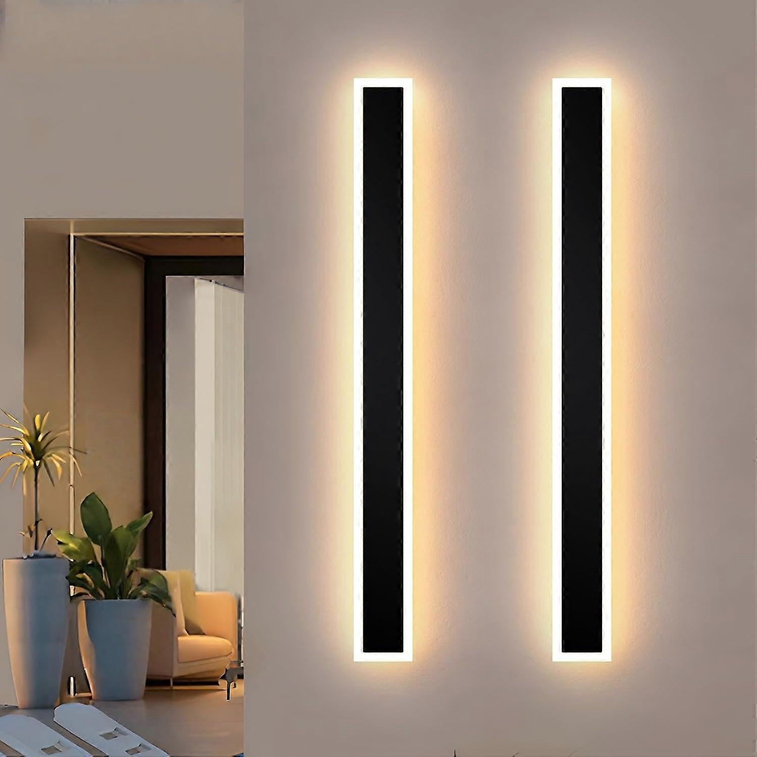 2 Pack LED Outdoor Wall Light, IP65 Waterproof Dimmable Sconce with Remote, 3000K6000K Adjustable