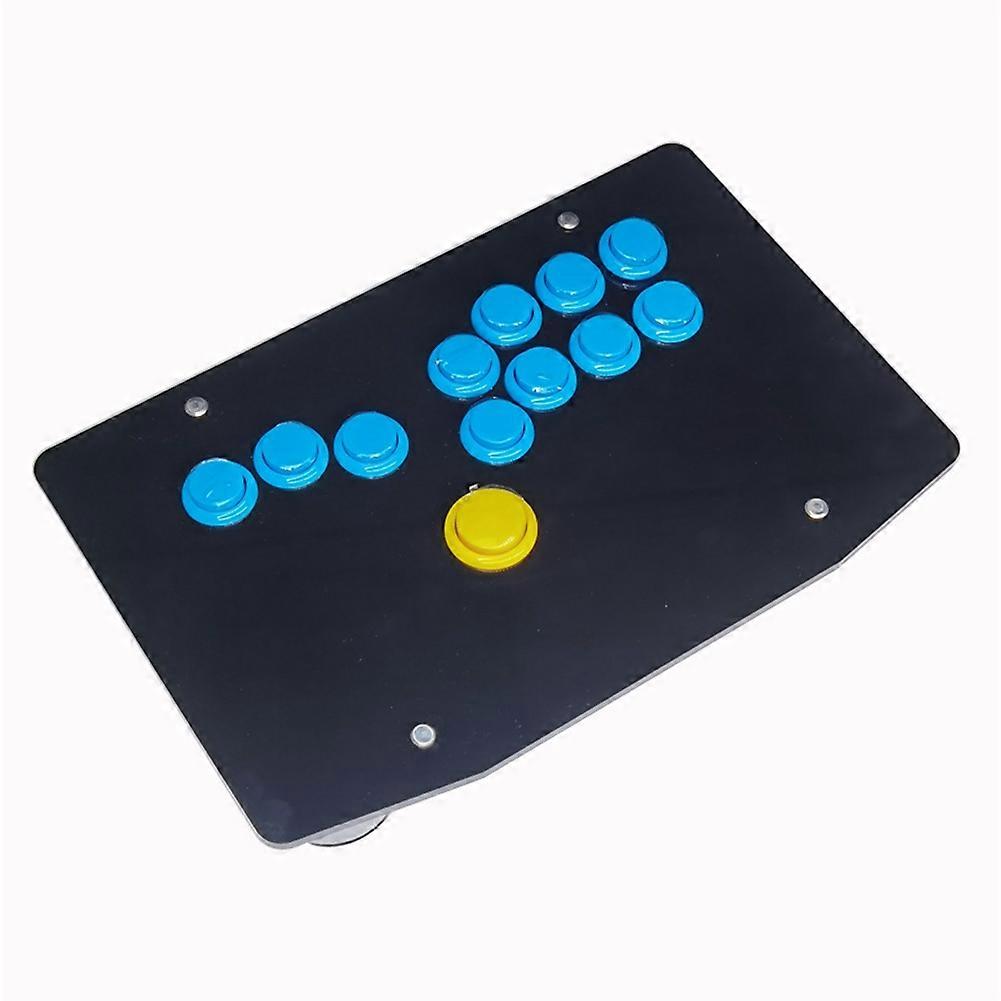 DIY Controller Full Button Arcade Fighting Stick Game Controller Hitbox Style Joystick for PS4/PS5/PC/SWITCH/Android, A