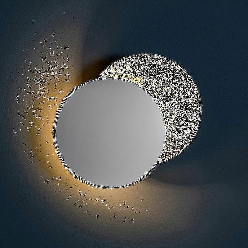 Creative Bedside Lamp for Nordic Moon, 25cm Lunar Eclipse Wall Light