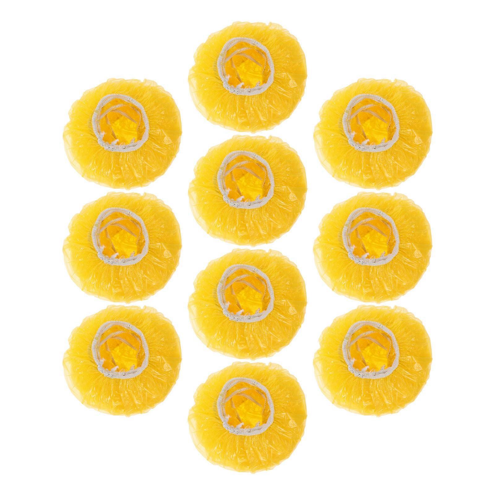 Plastic Fire Alarm Cover Protective Detector Cover 100Pcs Yellow