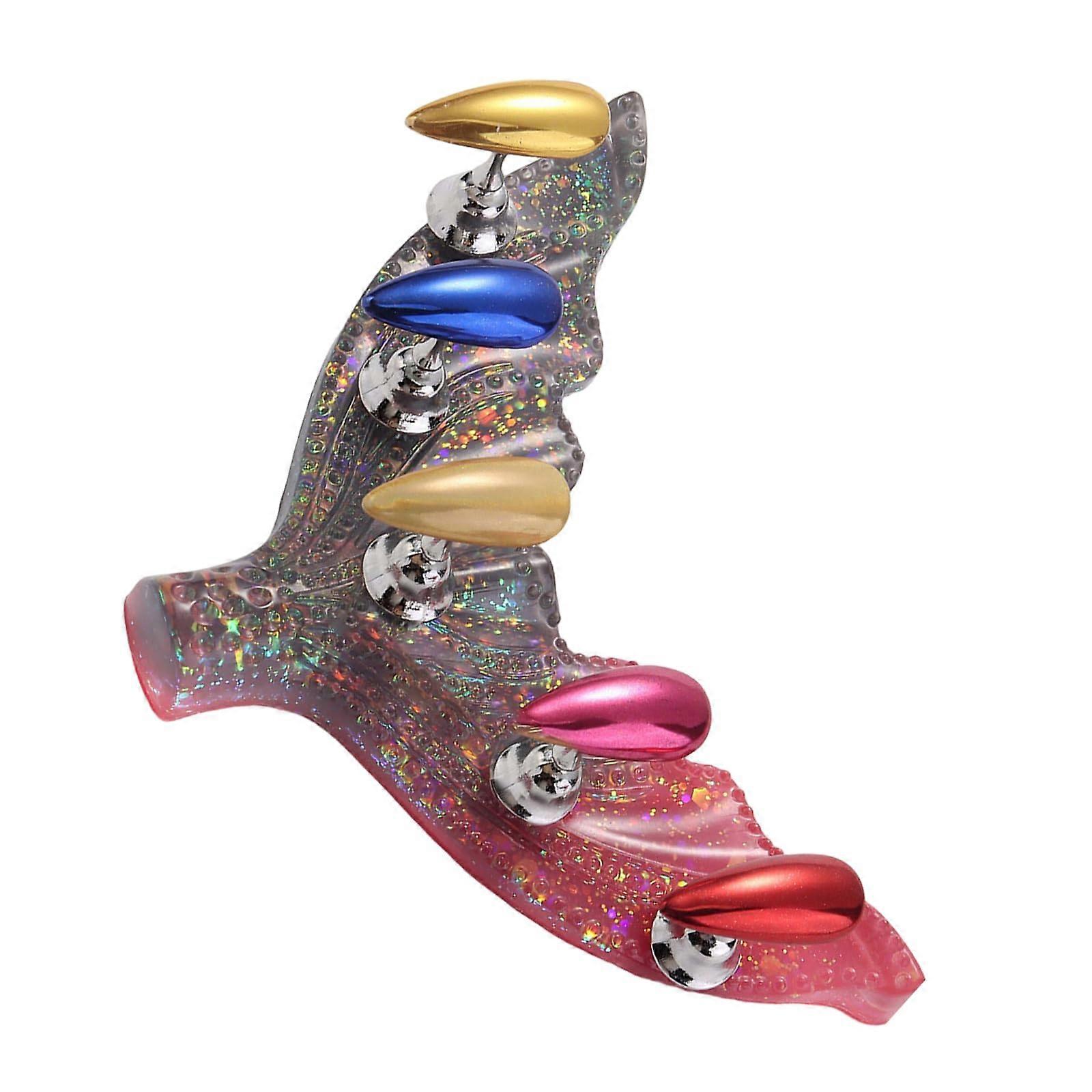 Acrylic Nail Practice Stand with Magnetic Base for False Nail Tips Display and Manicure Training