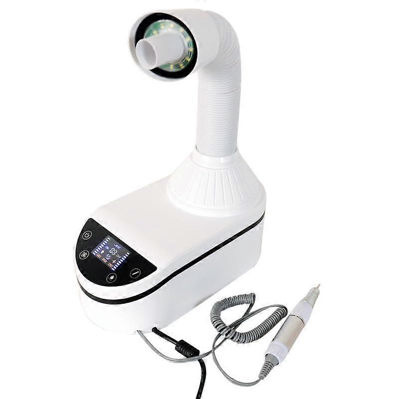 230W Professional Nail Dust Collector with LED Light, Adjustable Suction and Filter for Salon