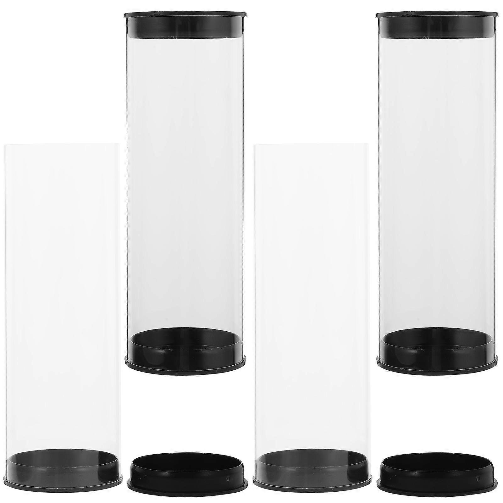 Golf Ball Storage Container for Golfs Display 4Pcs PVC Portable Case