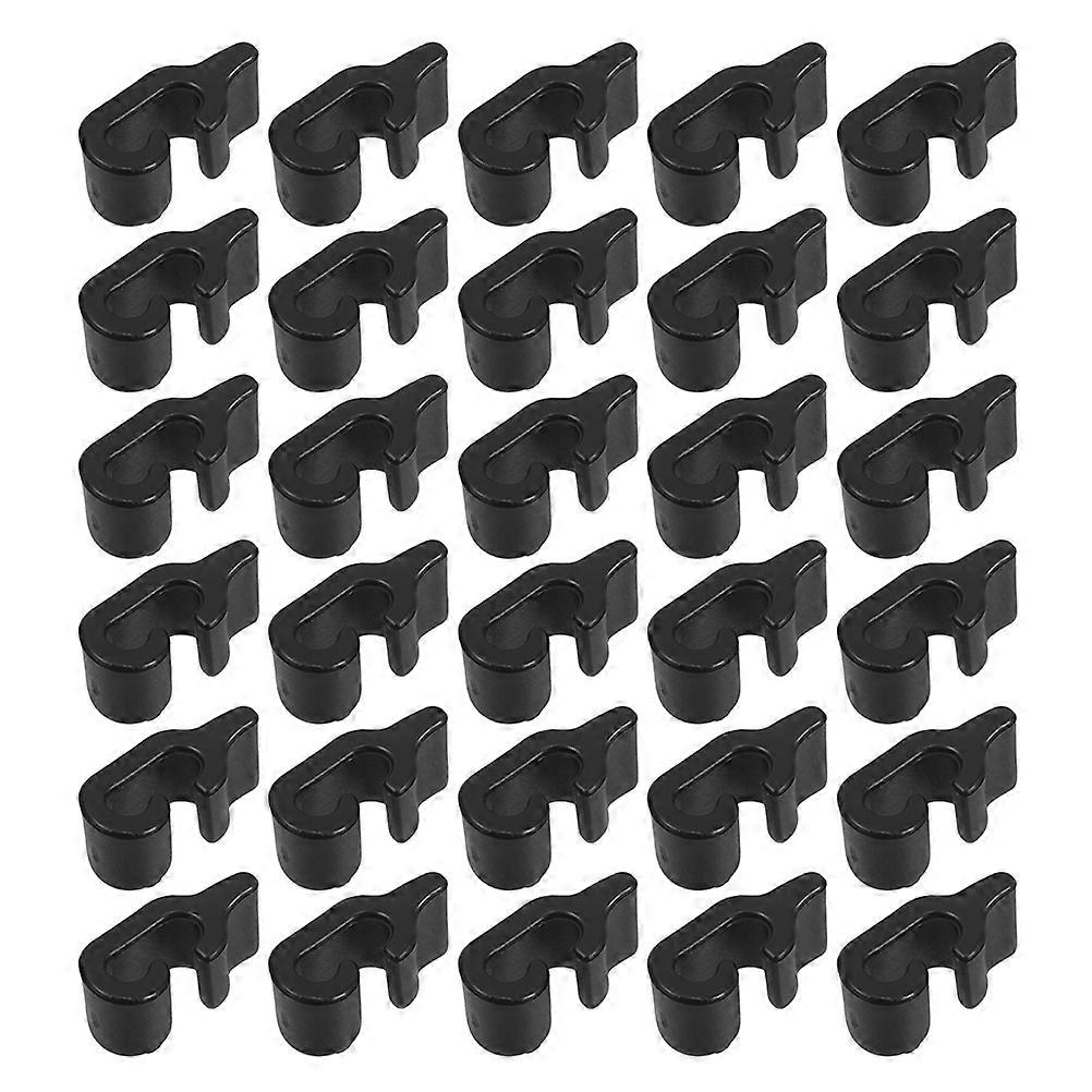 Multi-Functional Closet Connecting Clips for Shelving 80Pcs Black Buckle