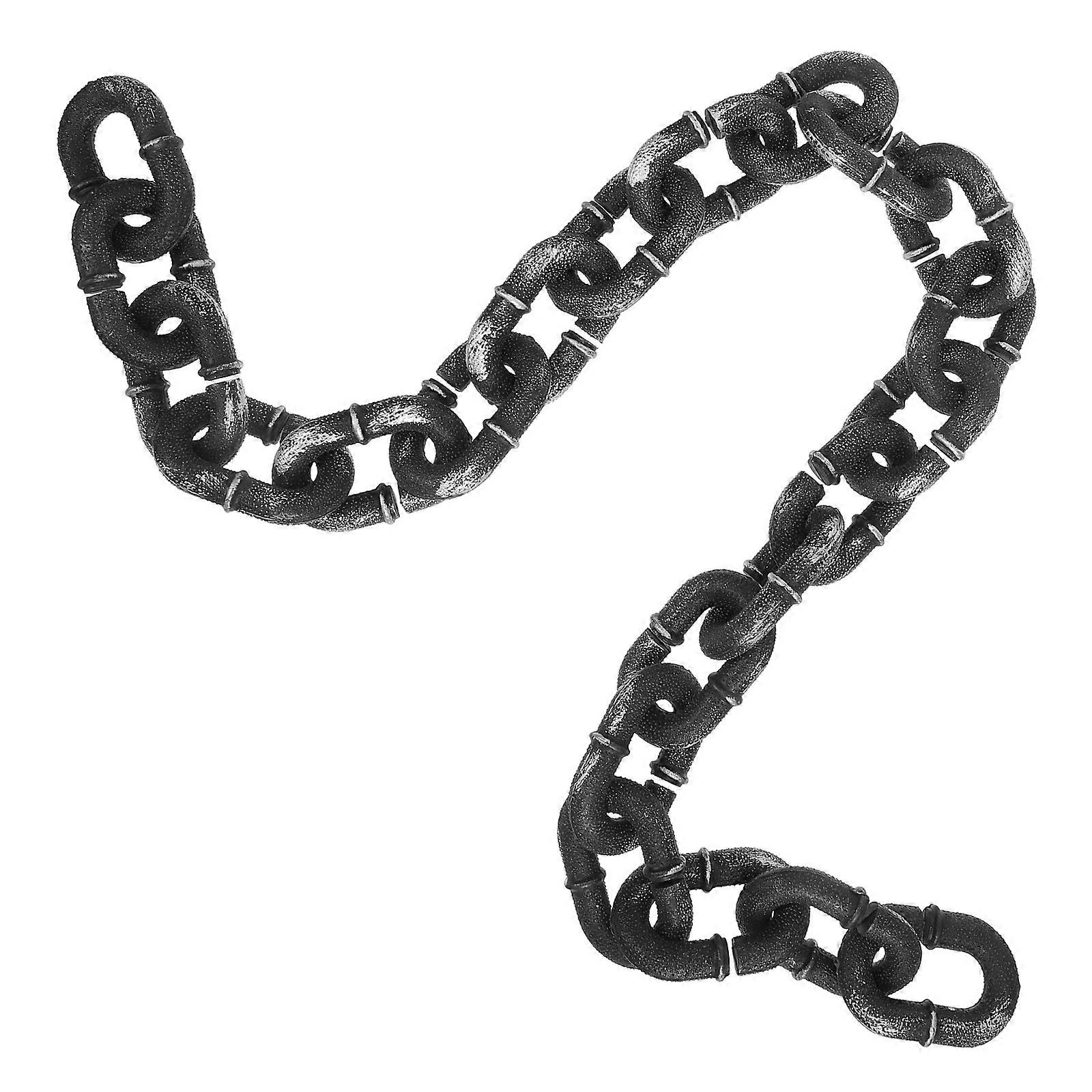 Plastic Chain Prop for Halloween Costume Party Silver
