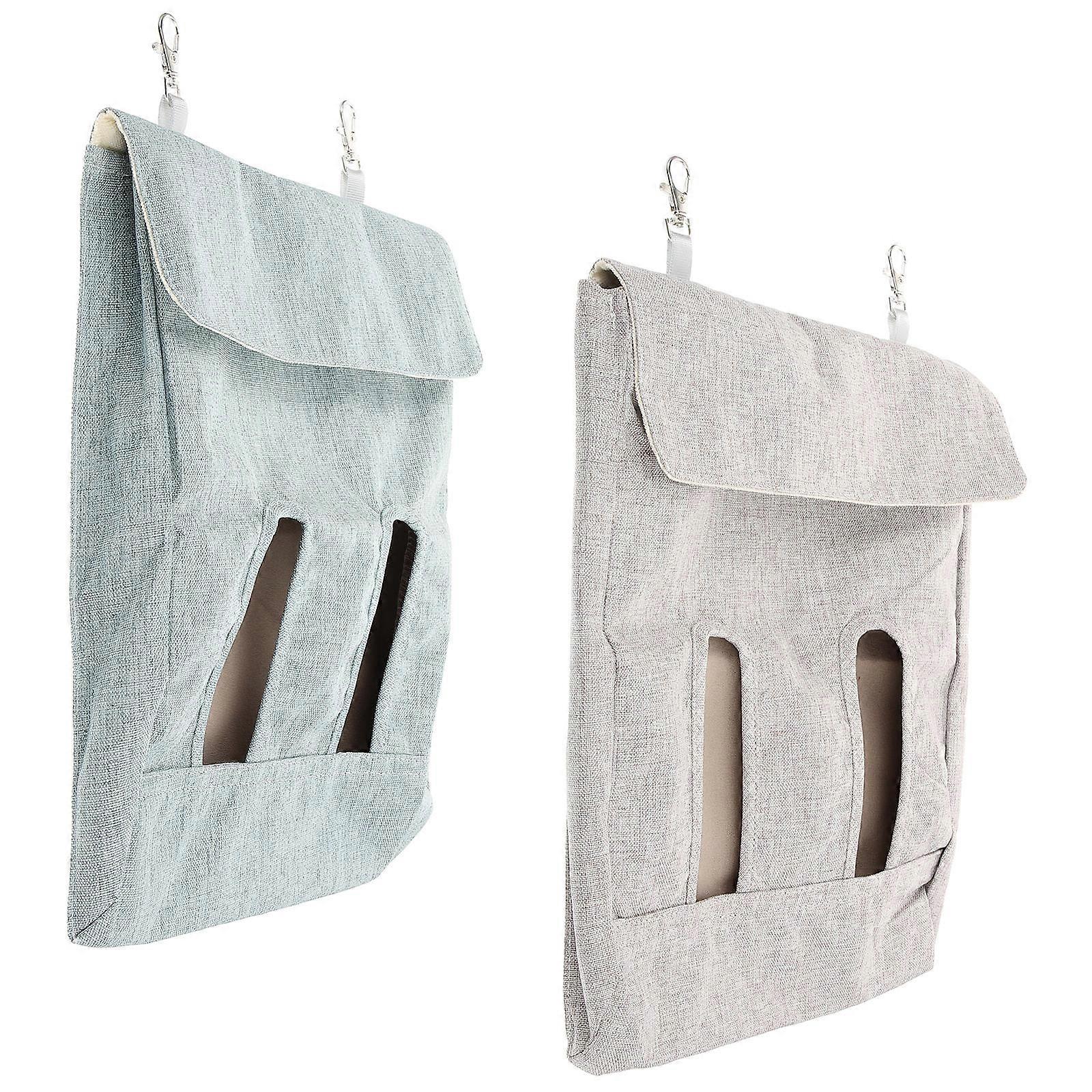 Rabbit Hanging Feeder Storage Bag for Feeding 2Pcs Durable Cloth