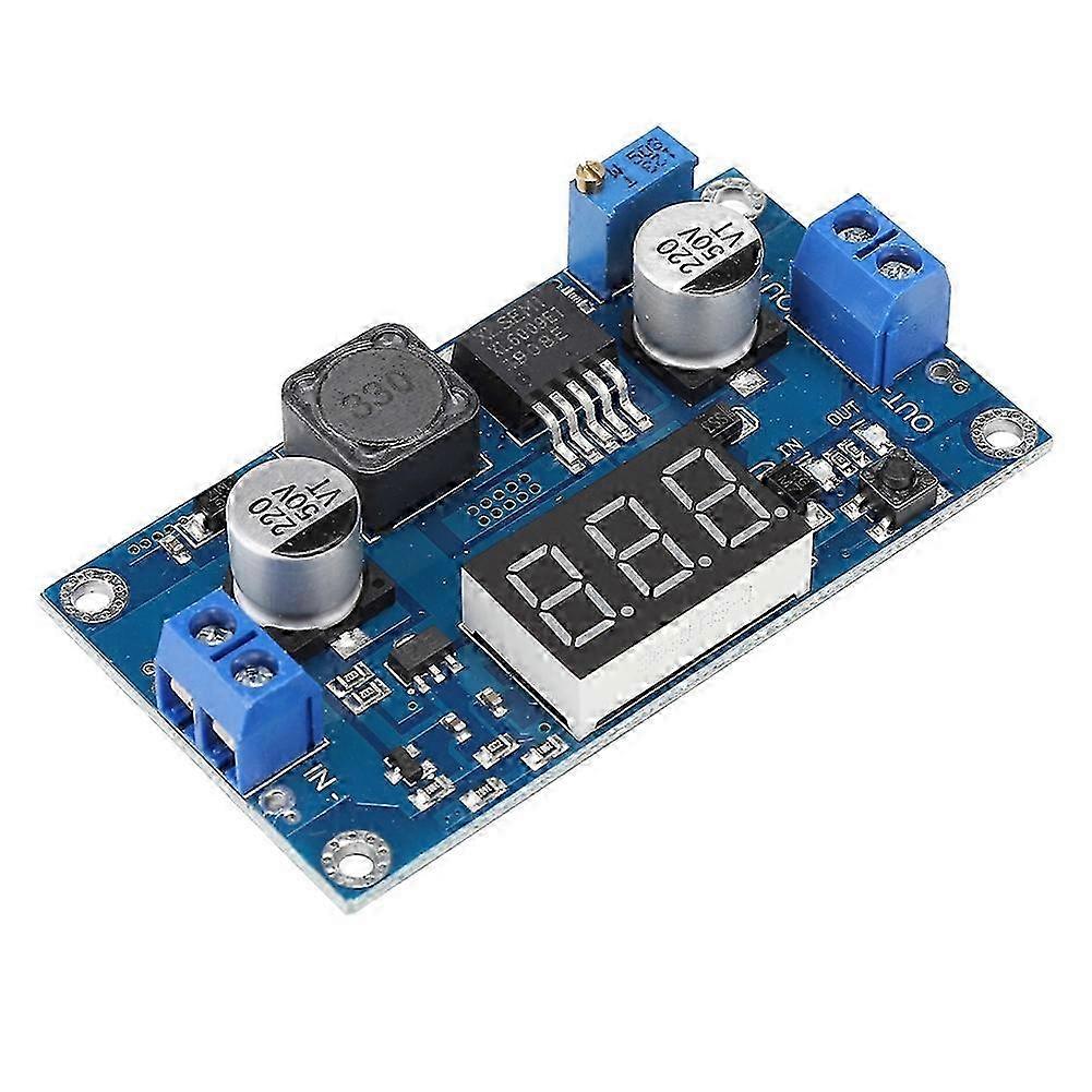 2025 DC 4.5V 32V to 5-55V Adjustable Boost Converter Module With Voltmeter Display