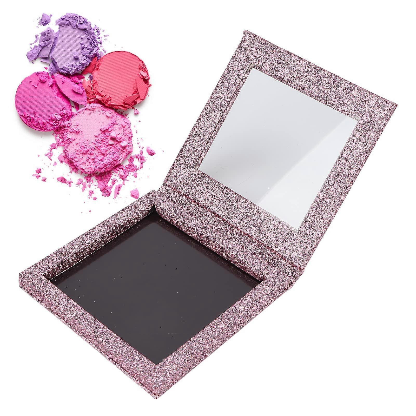 Magnetic Empty Makeup Palette with Mirror, DIY Refillable for Eyeshadow Blush Pressed Powder