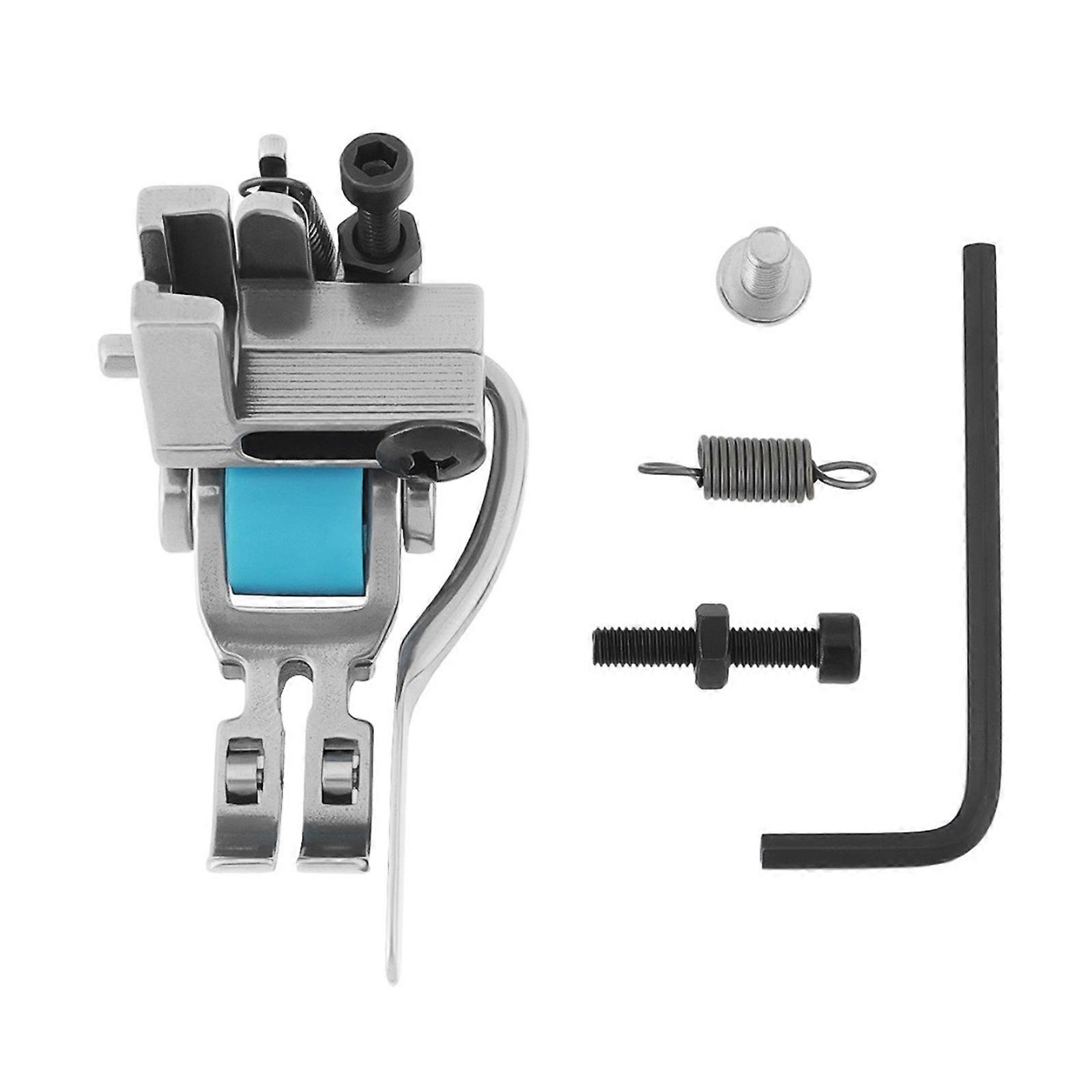 Sewing Machine Presser Foot Extended Base Designs Solid Metal Builds Efficient Cloth Feeding Performances Multicolor