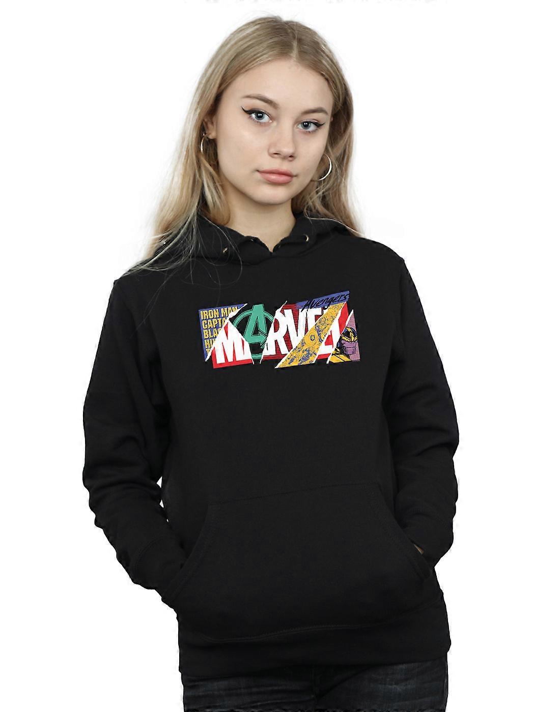 Marvel kvinner ' s collage logo Hettegenser