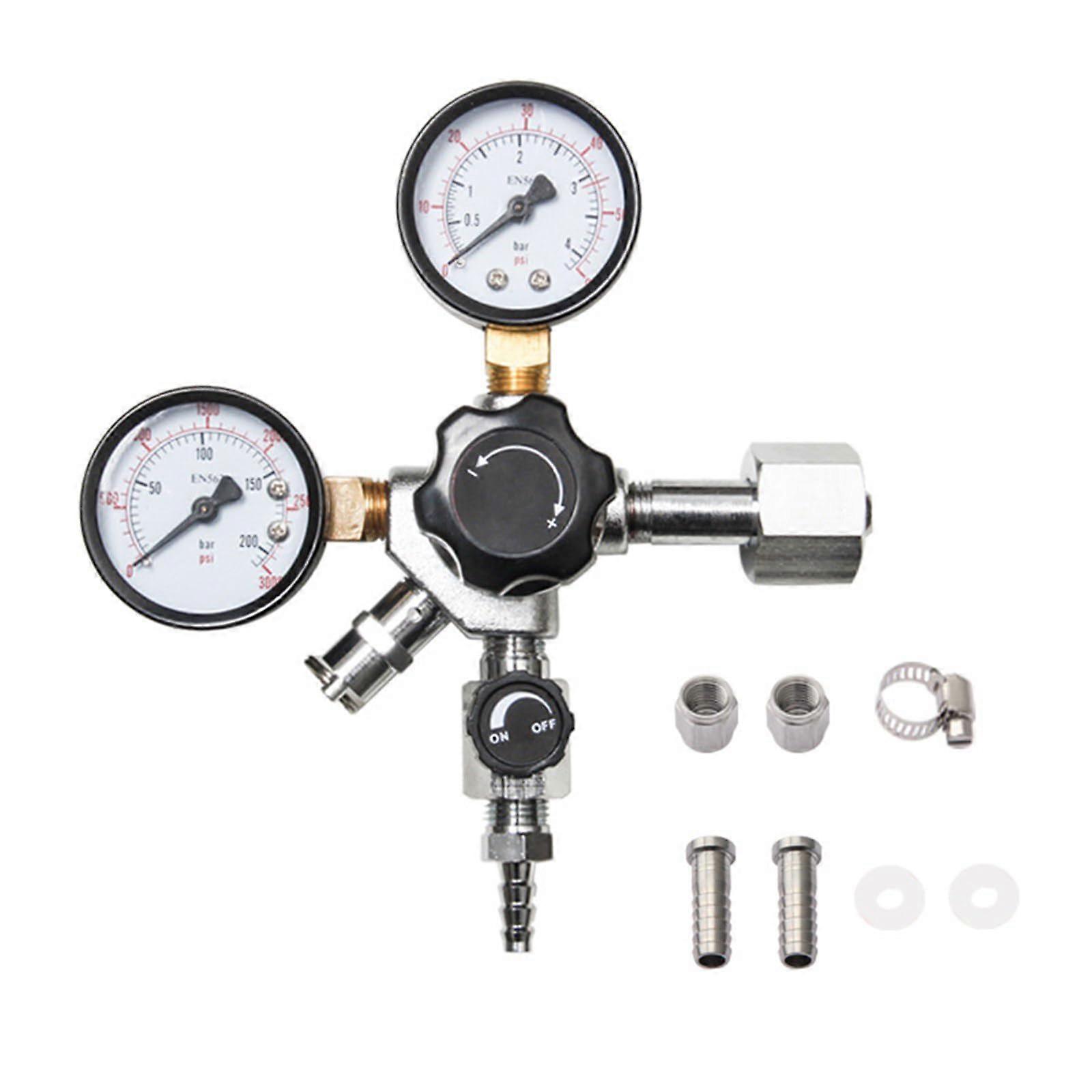 CO2 Beer Regulator with Dual Gauge for Draft Beer Kegerator, Precise Carbonation Control