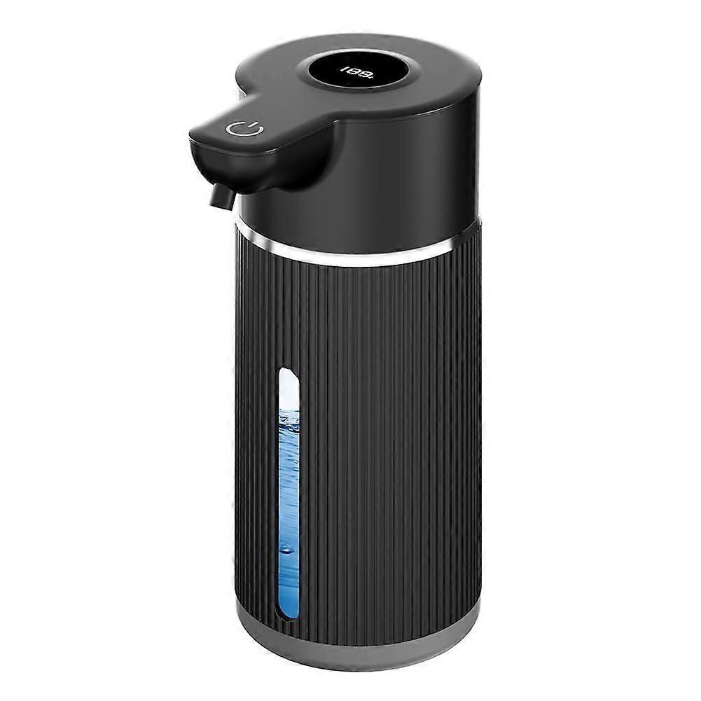 Automatic Foaming Soap Dispenser Wall Mounted with Infrared Sensor USB Rechargeable IPX6 Black