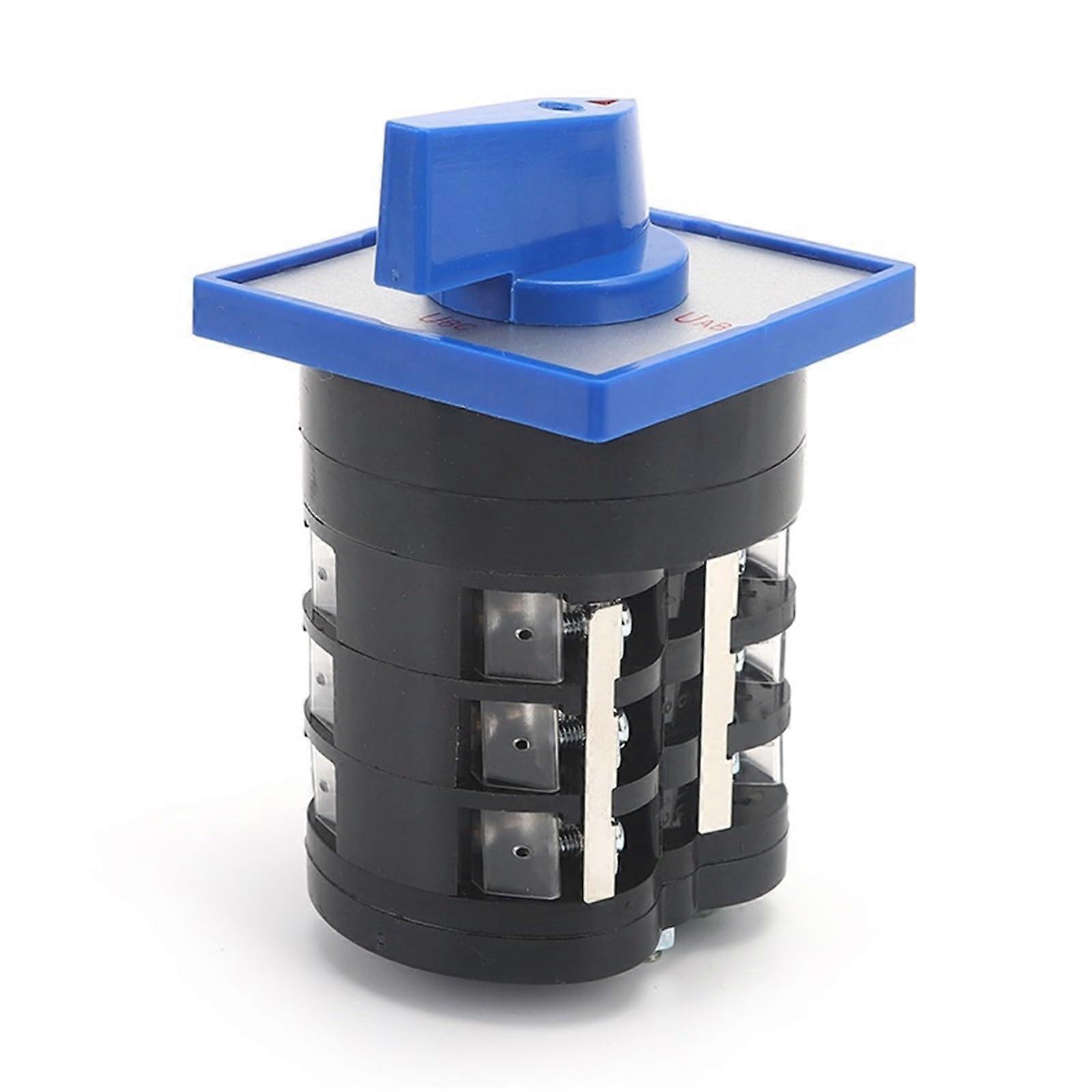 Cam Switch 16A ThreePhase Blue Panel Mount 4 Position Rotary for Easy Changeover Control