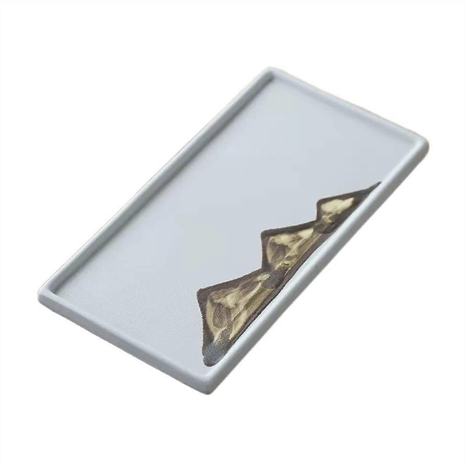 Ceramic Serving Tray Hand Painted MultiPurpose Decorative for Tea Coffee Breakfast Desserts