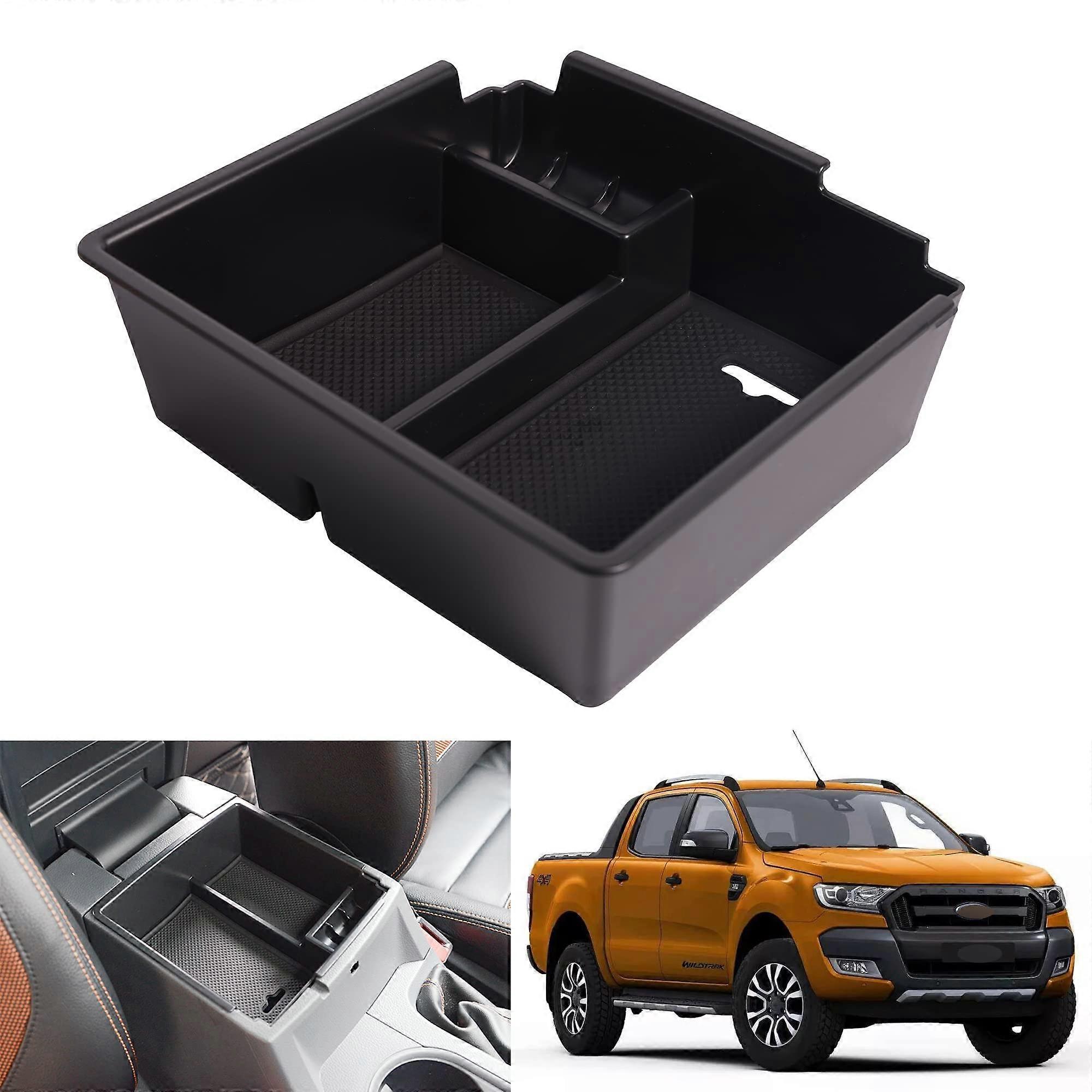 Center Console Organizer ABS Armrest Tray for Ford Ranger 20152019 Upgrade Storage Space