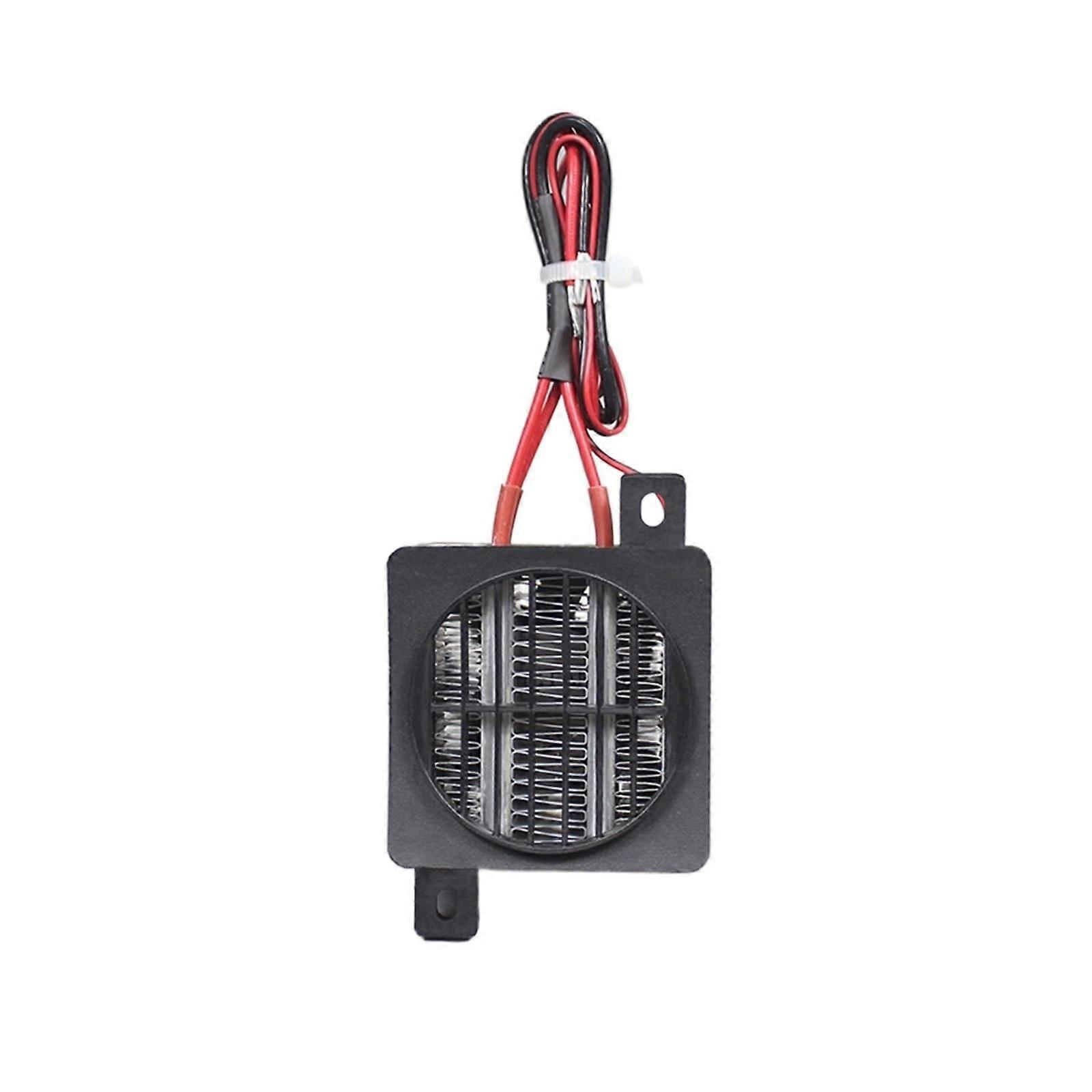 12V 50W PTC Ceramic Heater with Fan, Constant Temperature Heating for Small Space