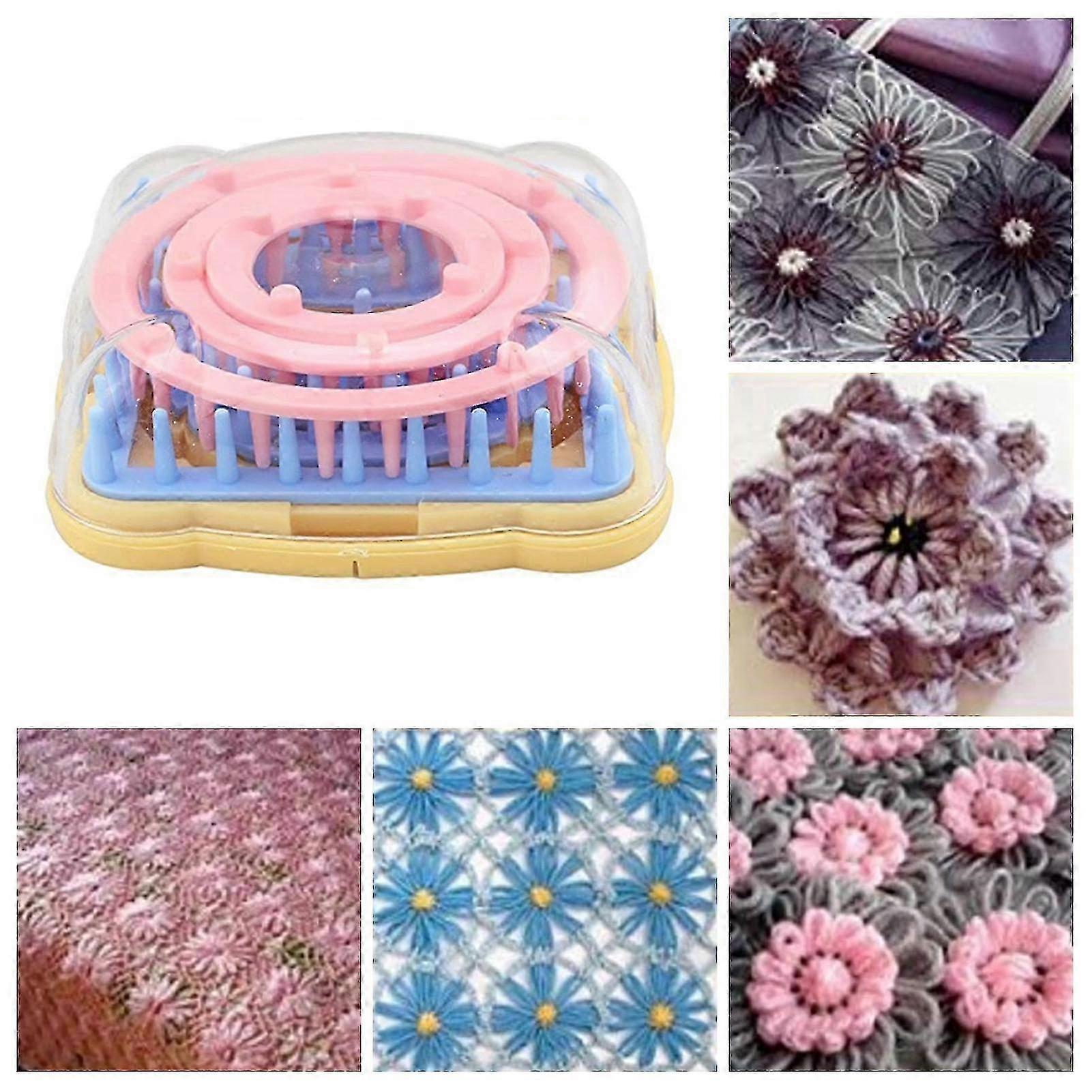 Flower Knitting Loom Convenient Compact Practical Flower Maker Weaver Tool Home Supply mengxi